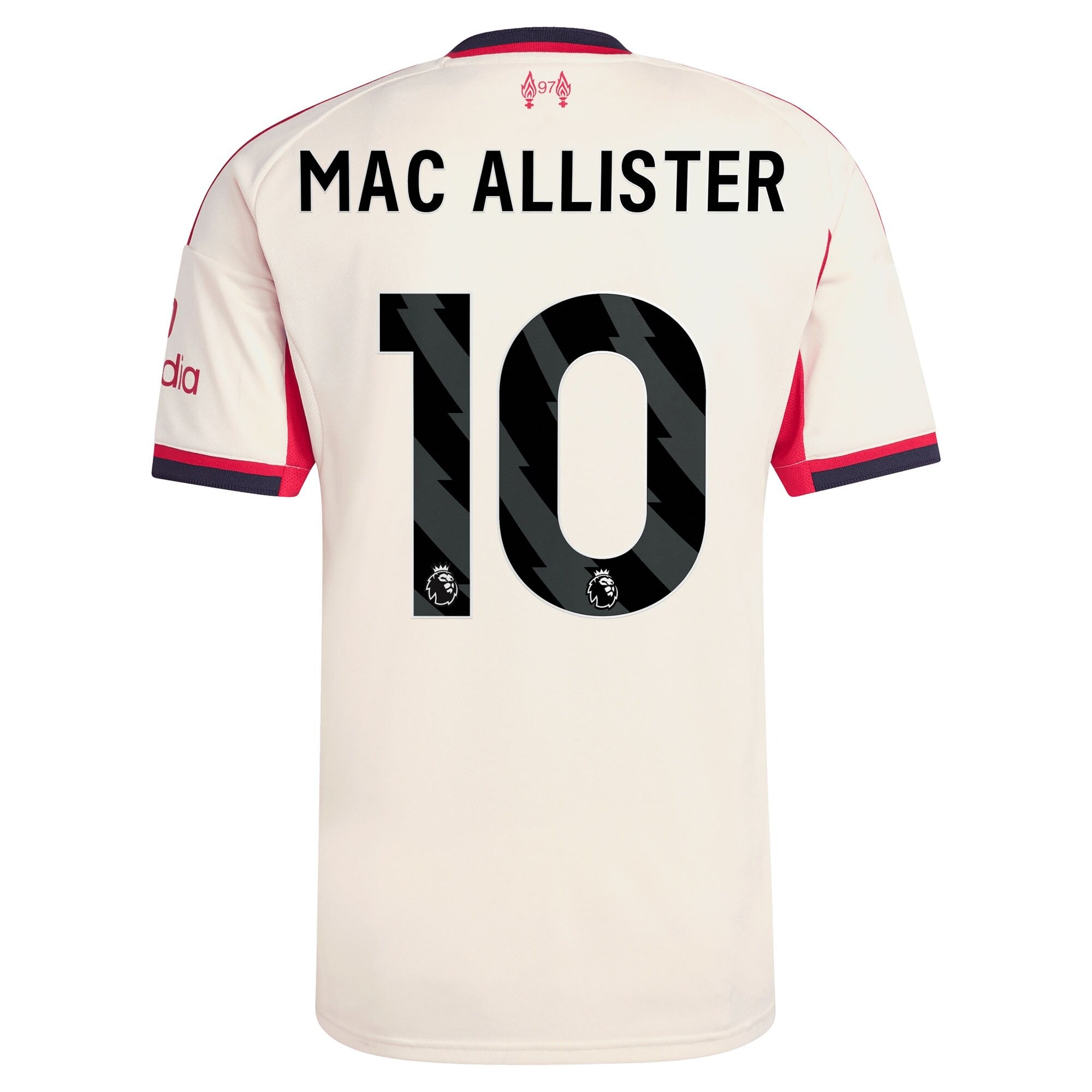 Alexis Mac Allister Liverpool adidas 2025/26 Away Player Soccer Shirt - White