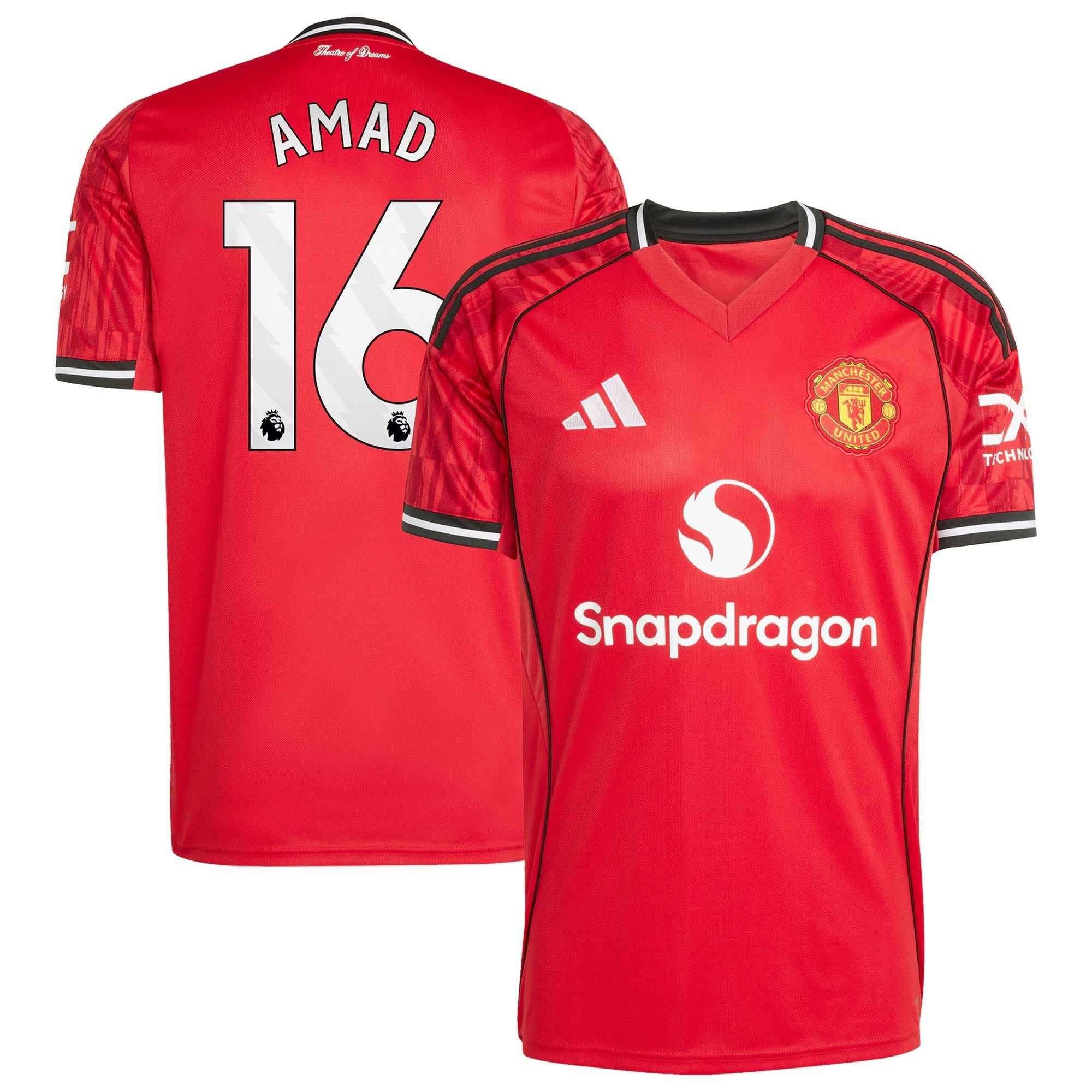 Amad Diallo Manchester United adidas Home 2025/26 Player Soccer Shirt - Red