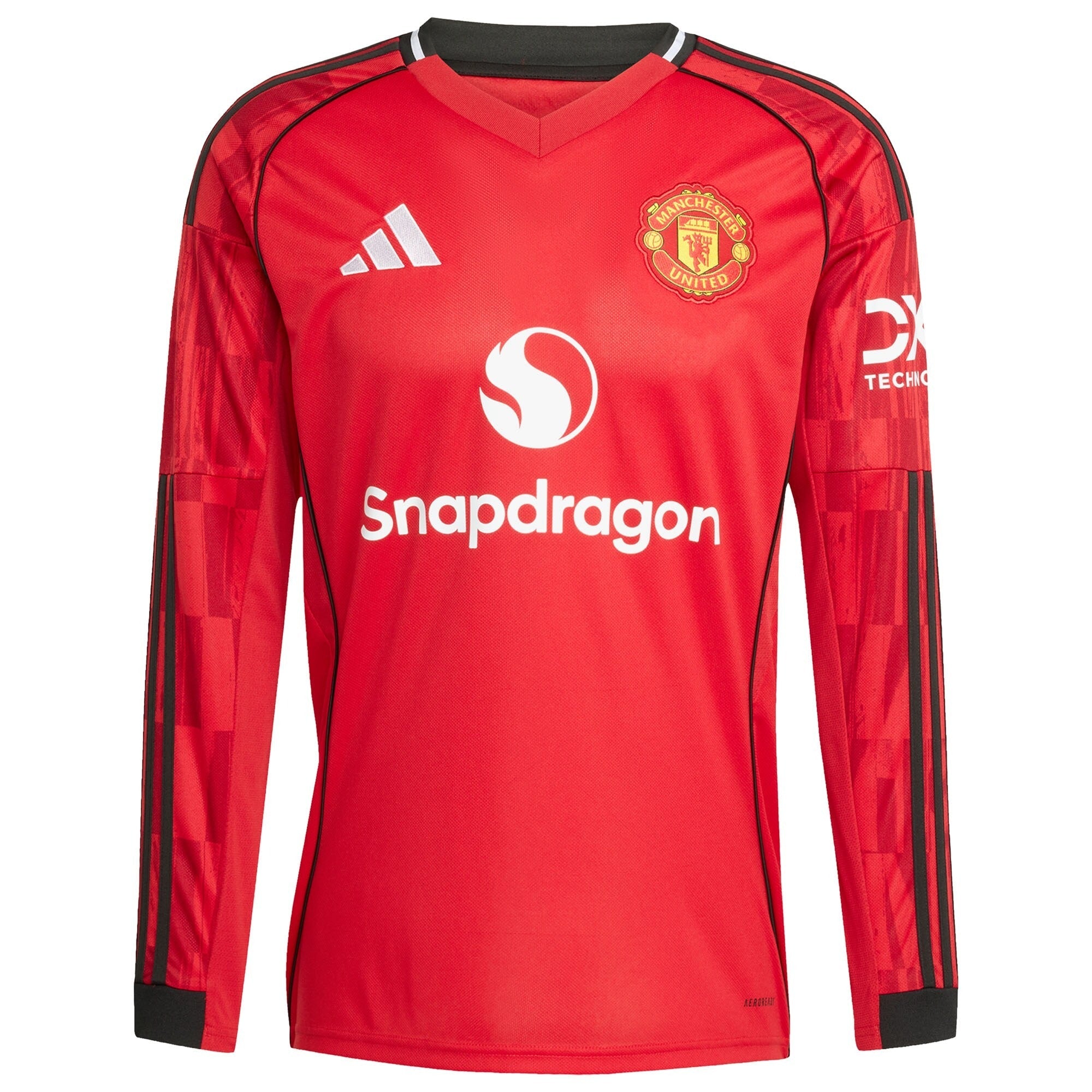 Amad Diallo Manchester United adidas Home 2025/26 Player Long Sleeve Soccer Shirt - Red