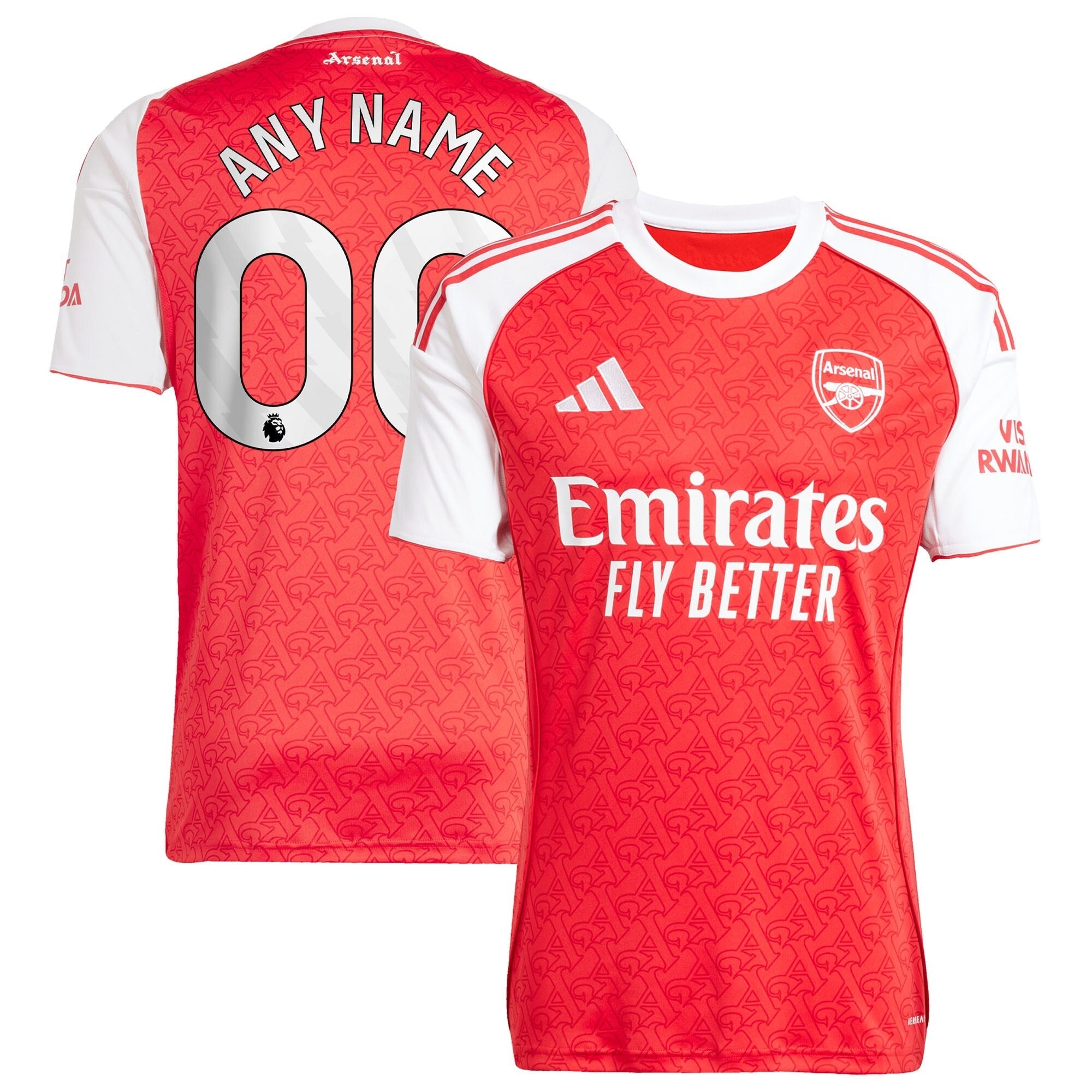 Arsenal adidas 2025/26 Home Custom Soccer Shirt - Red