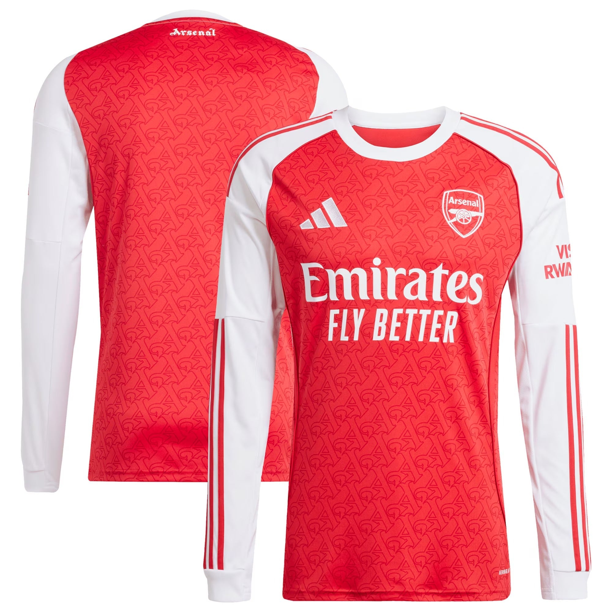 Arsenal adidas 2025/26 Home Long Sleeve Soccer Shirt - Red