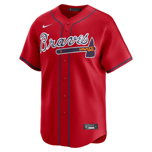 Atlanta Braves Alternate Limited Custom Shirt – Red