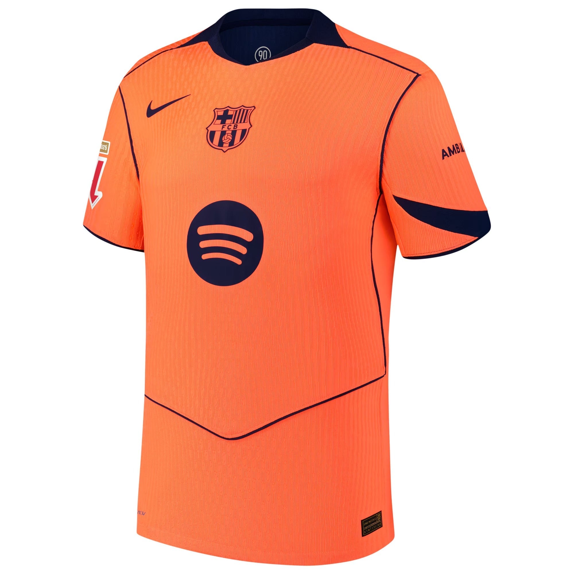 Barcelona teams 2025/26 Third Custom Soccer Shirt - Orange