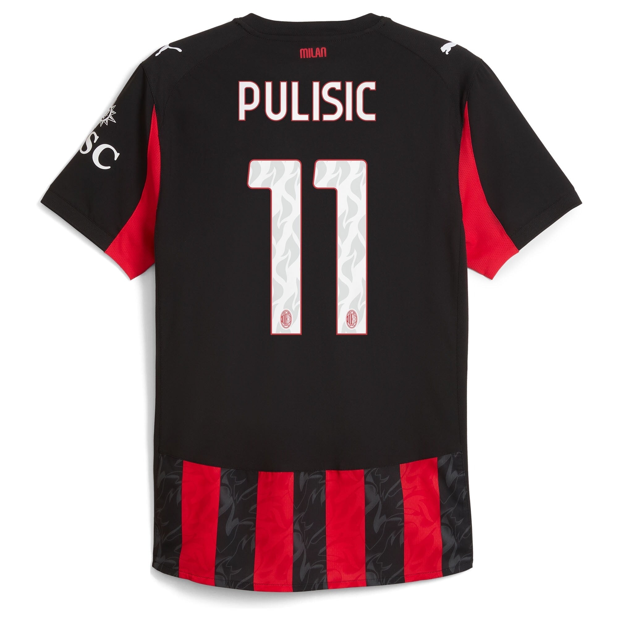 Christian Pulisic AC Milan Puma 2025/26 Home Player Soccer Shirt - Red