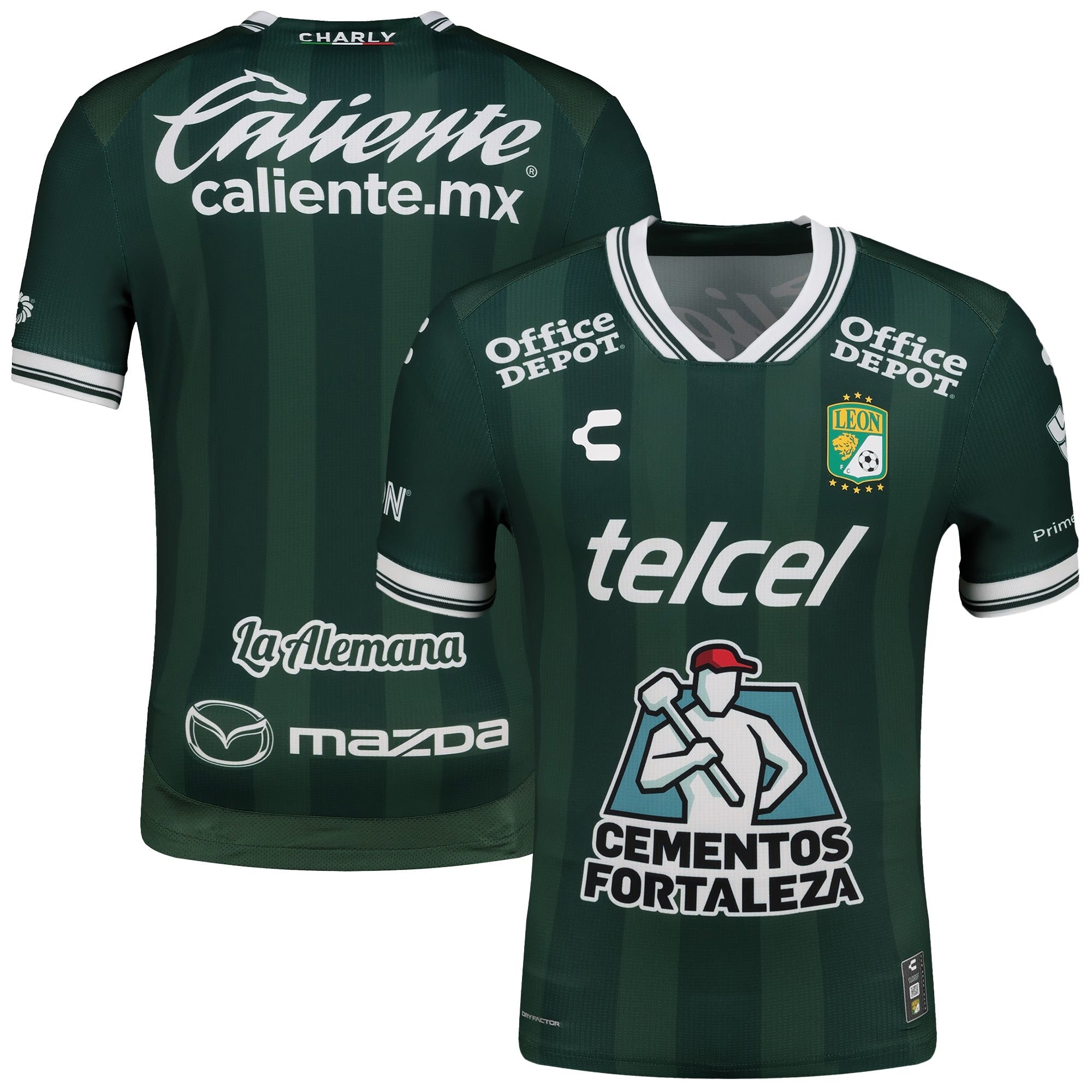 Club Leon Charly 2025/26 Home Authentic Soccer Shirt - Green