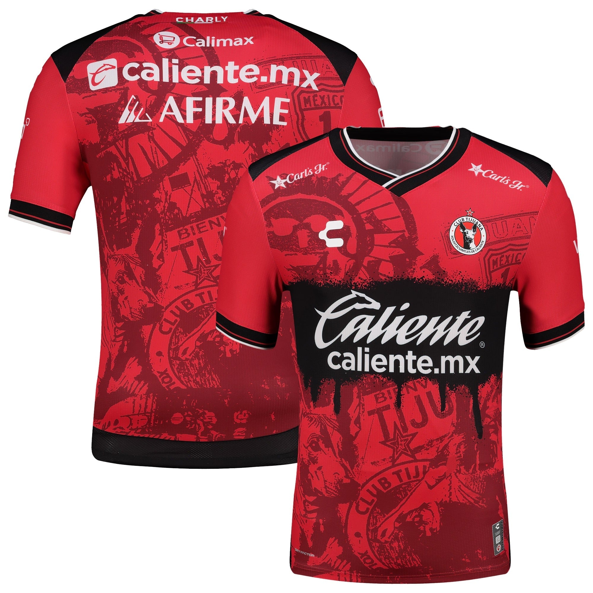 Club Tijuana Charly 2025/26 Home Authentic Soccer Shirt - Red