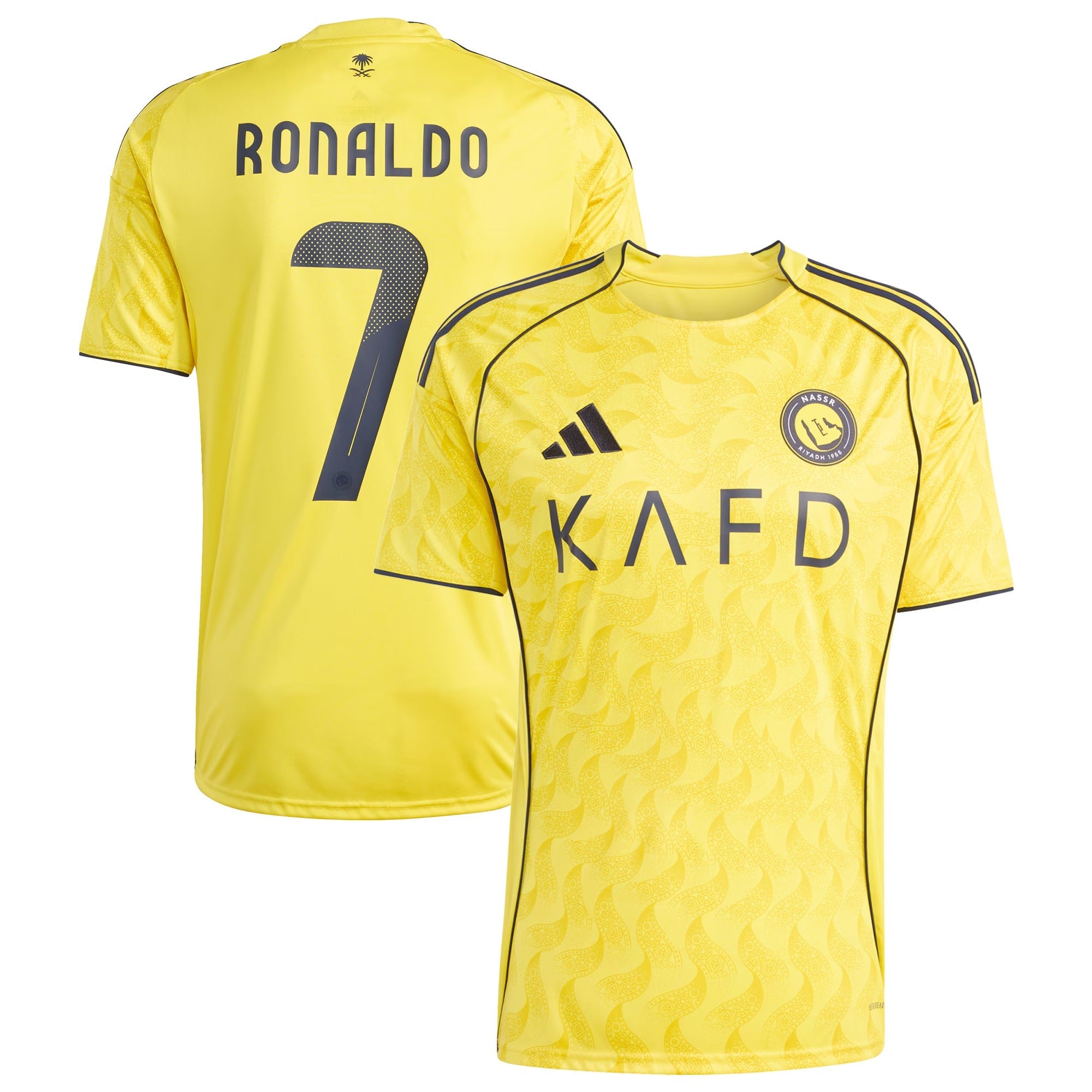 Cristiano Ronaldo 7# Al-Nassr FC adidas 2025/26 Home Player Soccer Shirt – Yellow