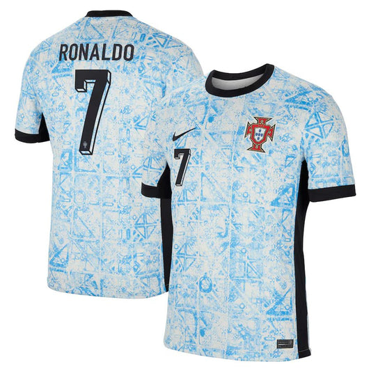 Cristiano Ronaldo Portugal National Team Shirt 2024/25 Away Shirt – Blue