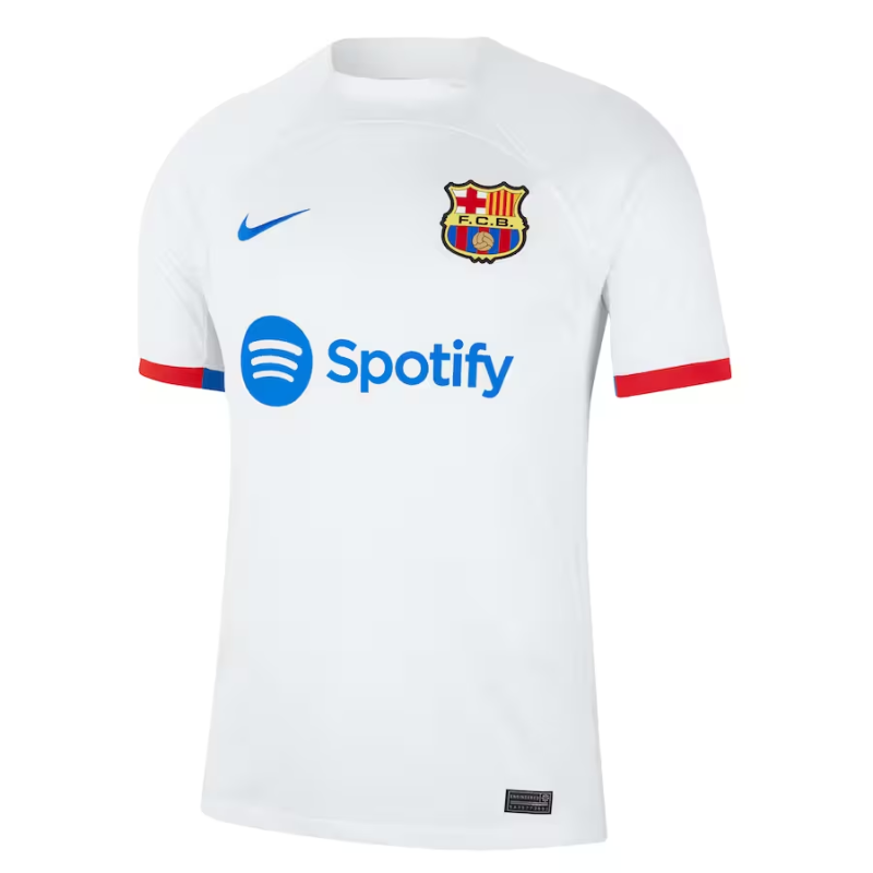 Fc Barcelona 2023/24 Away Custom Shirt - White
