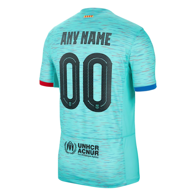Fc Barcelona 2023/24 Third Customized Shirt - Aqua