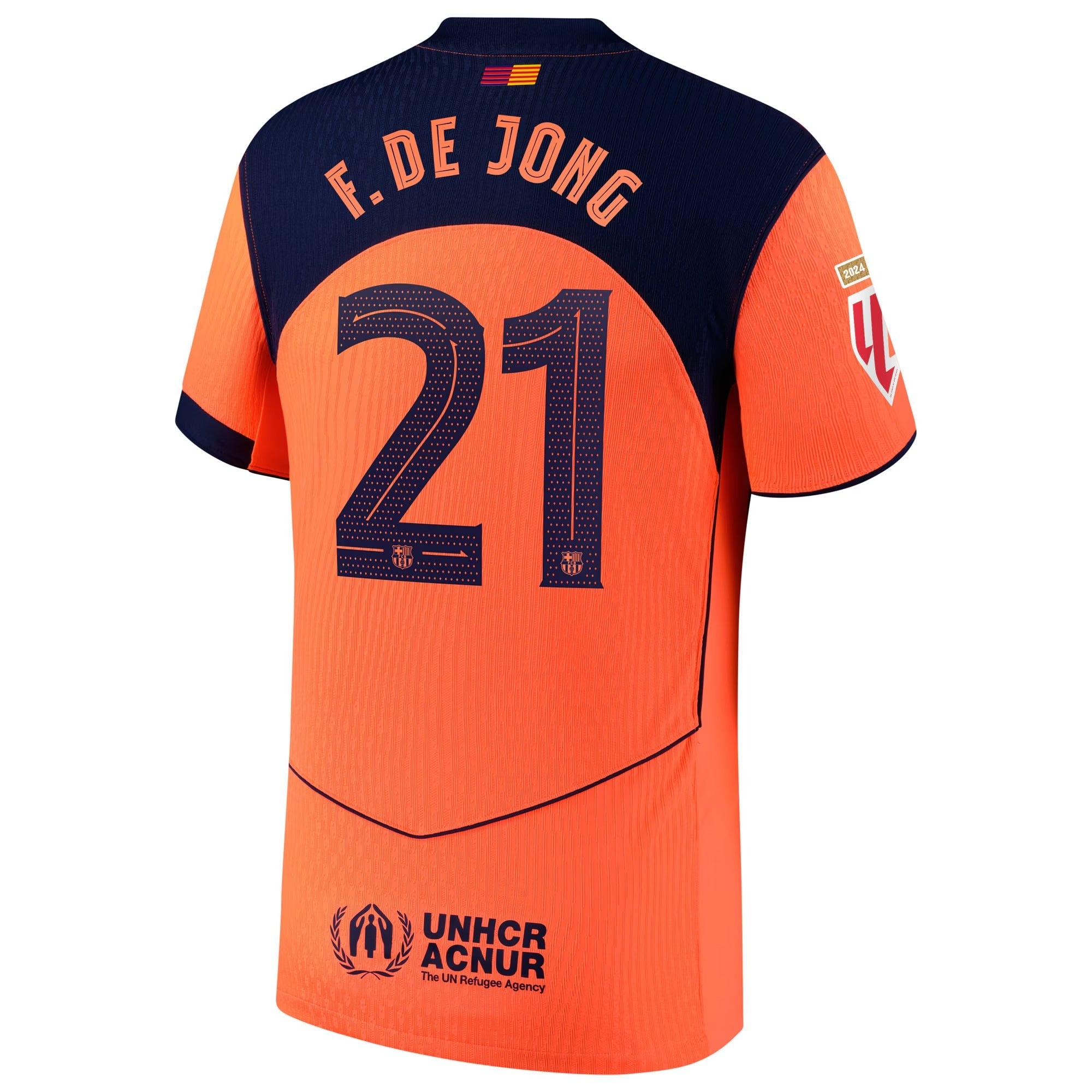 Frenkie de Jong Barcelona teams 2025/26 Third Player Soccer Shirt - Orange