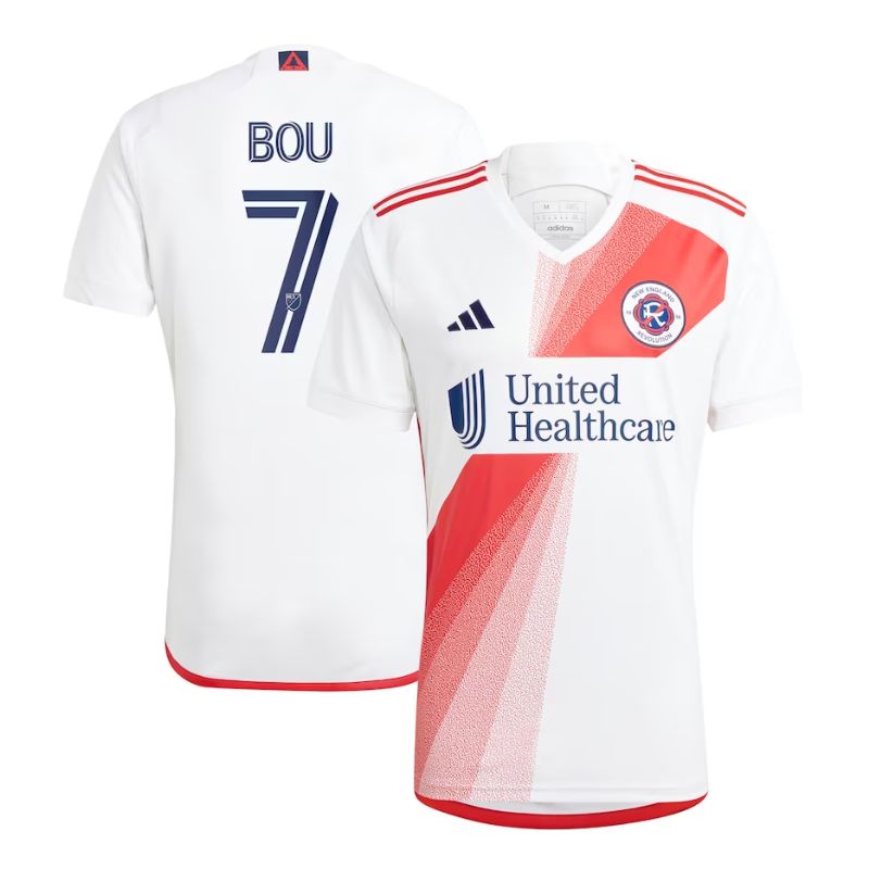 Gustavo Bou New England Revolution Unisex Shirt 2023/24 - White - Jersey Teams World