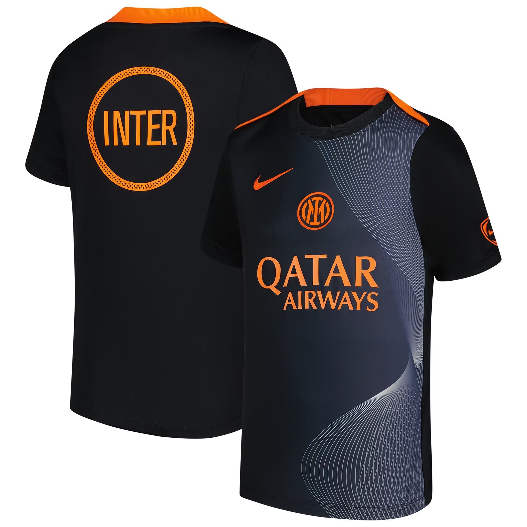 Inter Milan teams 2025/26 Third Academy Pro Pre-Match Performance Top - Black
