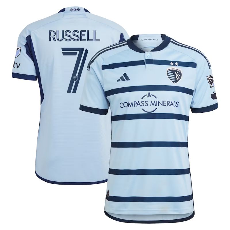 Johnny Russell Sporting Kansas City Unisex Shirt 2023 Player Jersey - Light Blue - Jersey Teams World