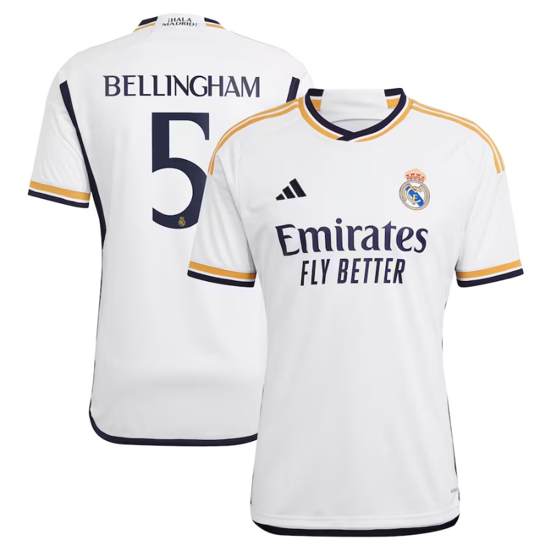Jude Bellingham Real Madrid 2023/24 Home Shirt - White