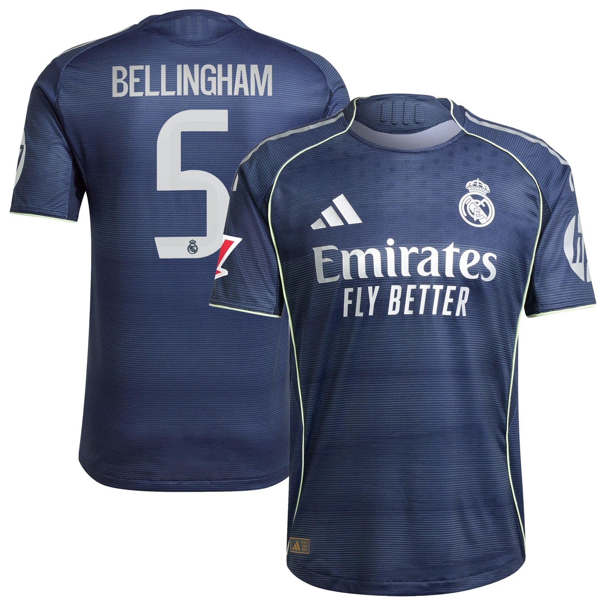 Jude Bellingham Real Madrid adidas 2025/26 Away Player Soccer Shirt - Blue