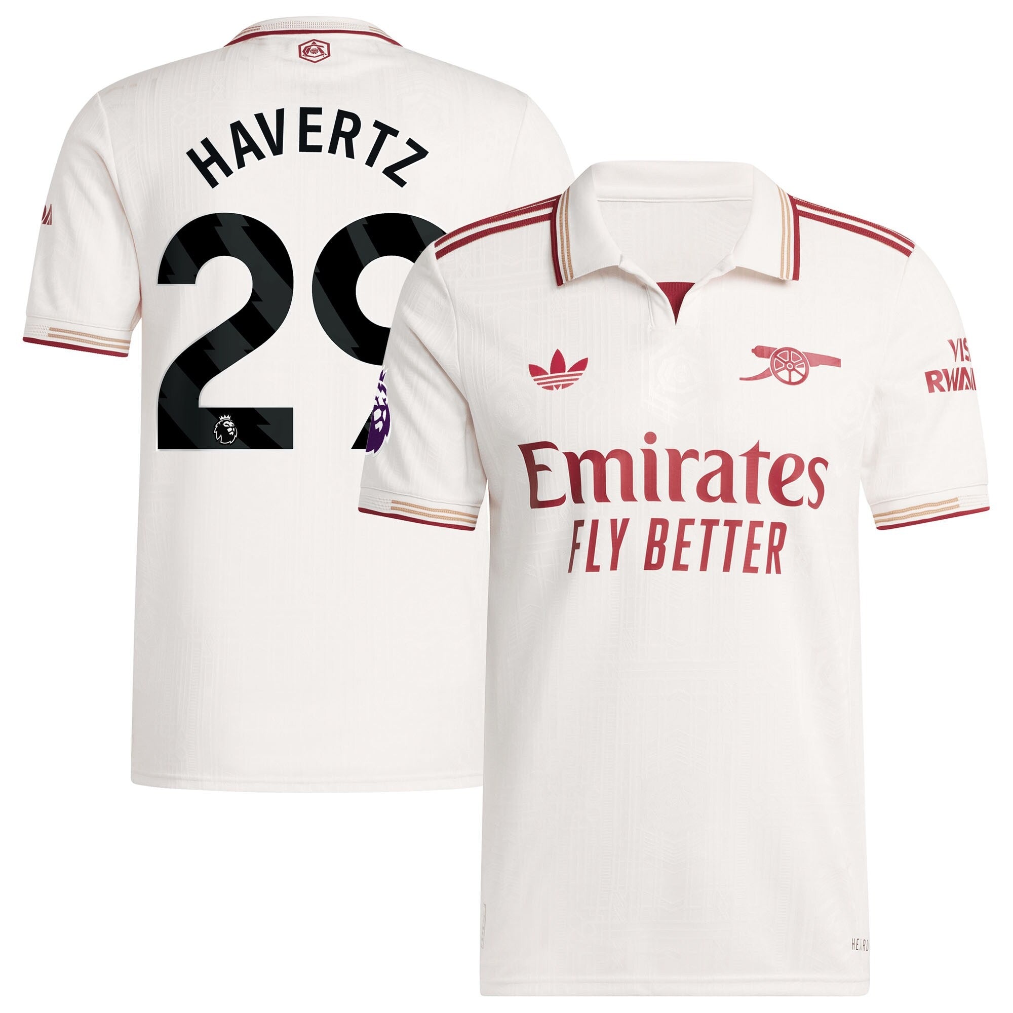 Kai Havertz Arsenal adidas 2025/26 Third Player Soccer Shirt - White