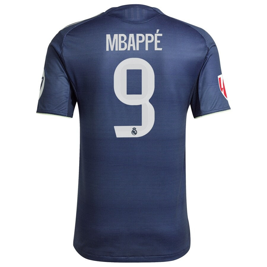 Kylian Mbappé Real Madrid adidas 2025/26 Away Player Soccer Shirt - Blue