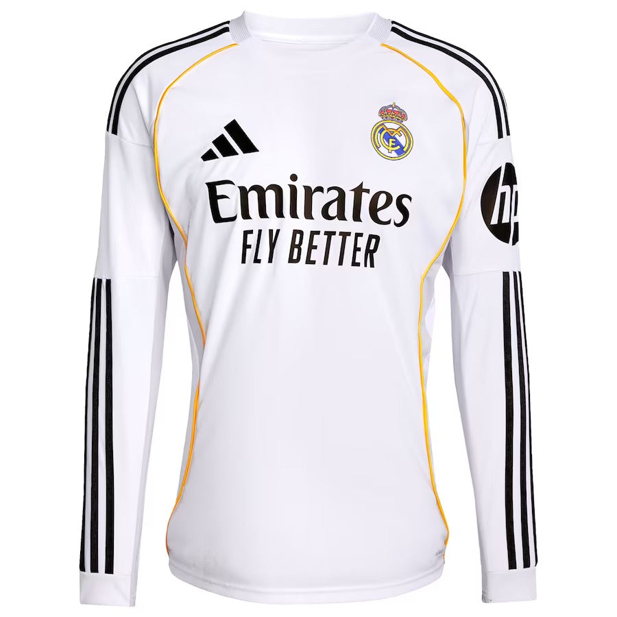Kylian Mbappé Real Madrid adidas 2025/26 Home Player Soccer Shirt - White