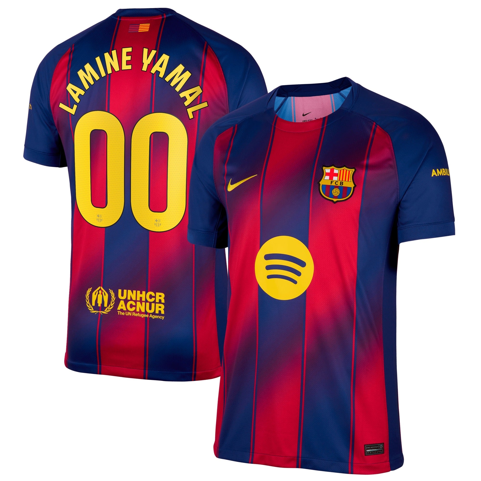 Lamine Yamal Barcelona Shirt 2025/26 Home Player - Blue