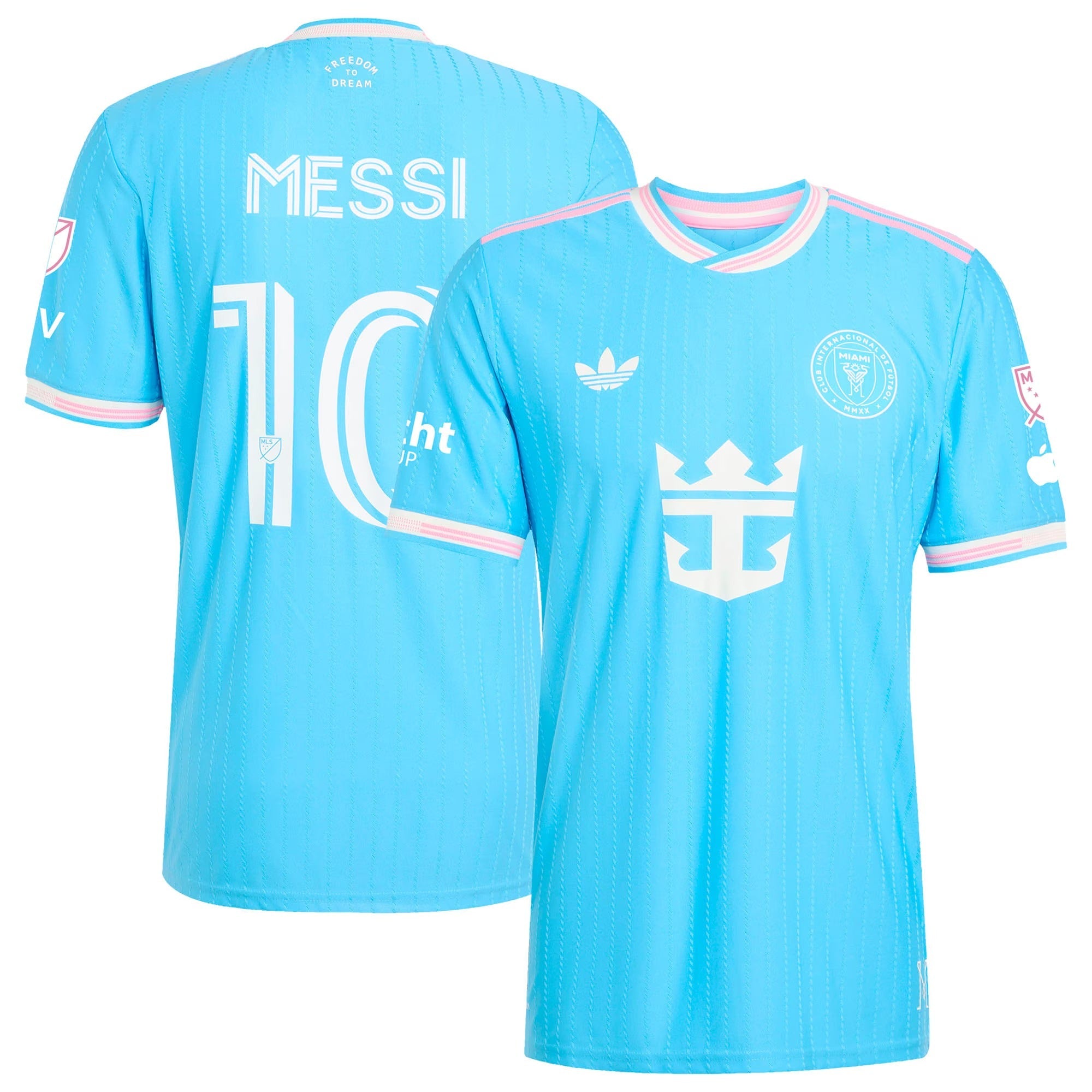 Lionel Messi Inter Miami CF 2025 Third Player Soccer Shirt - Blue