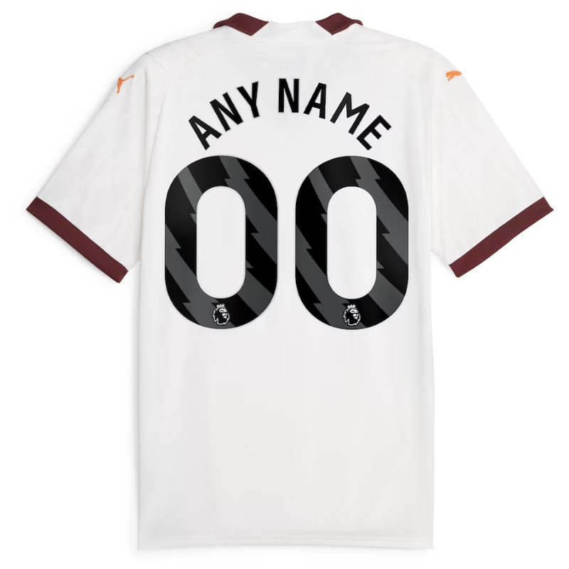 Manchester City 2023/24 Away Custom Shirt - White