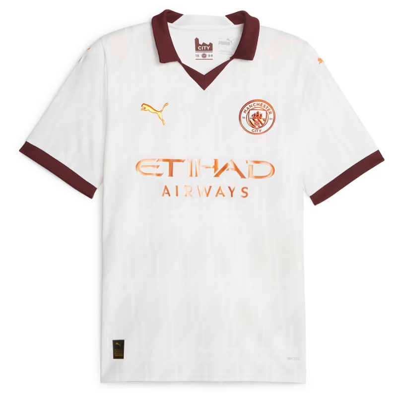 Manchester City 2023/24 Away Custom Shirt - White