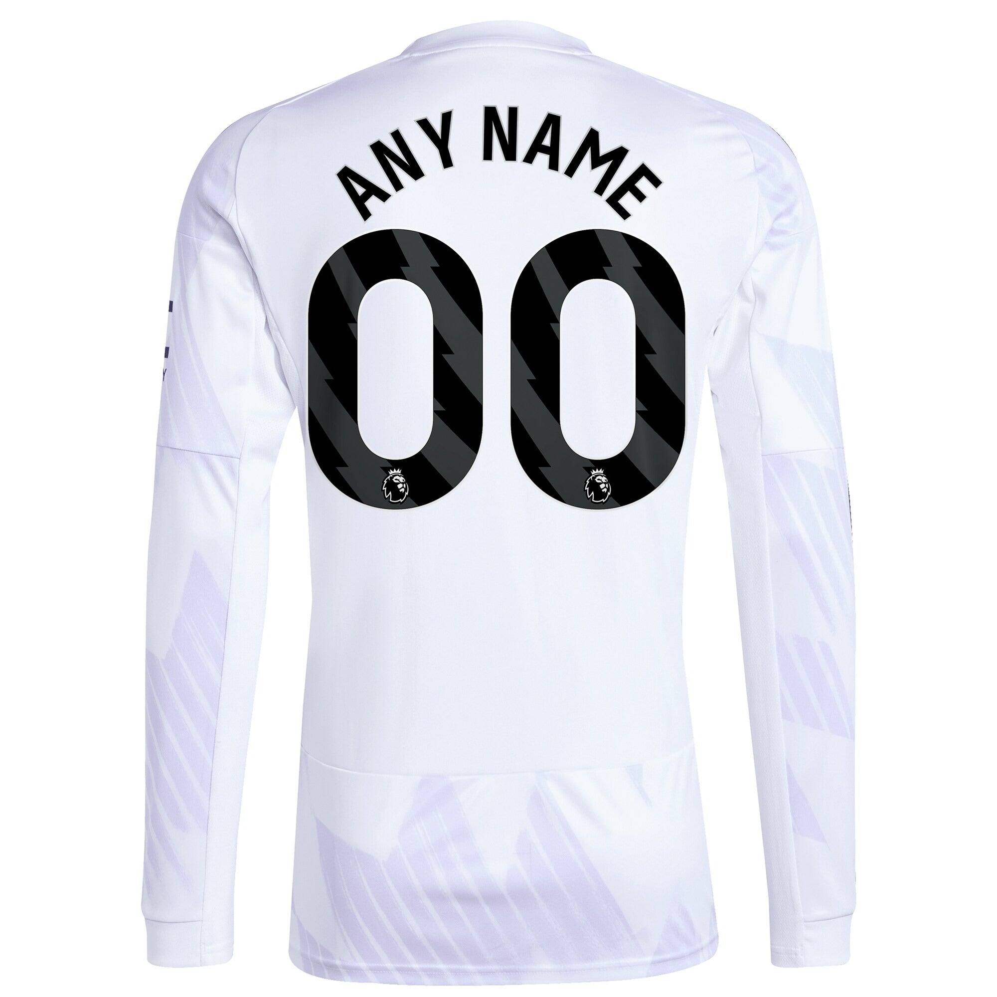 Manchester United adidas 2025/26 Away Long Sleeve Custom Soccer Shirt - White