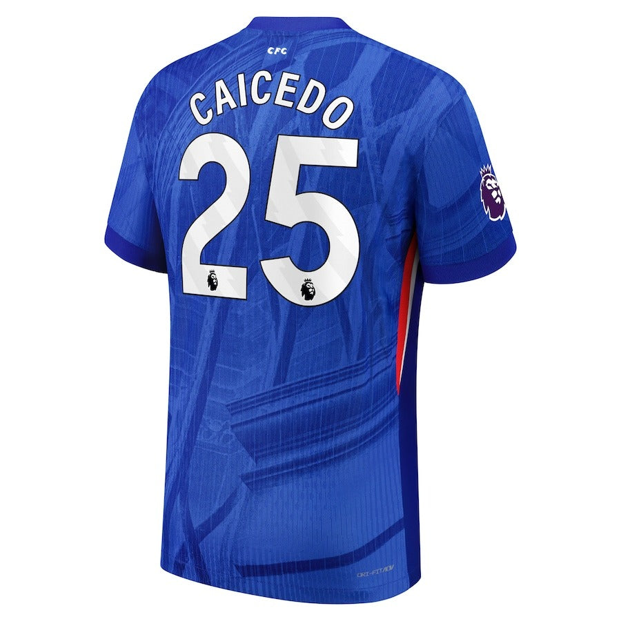Moisés Caicedo Chelsea teams 2025/26 Home Player Soccer Shirt - Blue