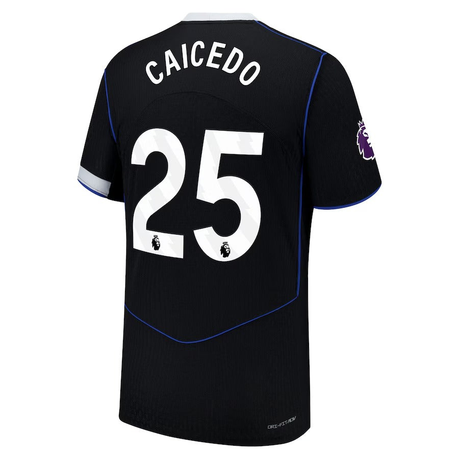 Moisés Caicedo Chelsea teams 2025/26 Third Player Soccer Shirt - Black