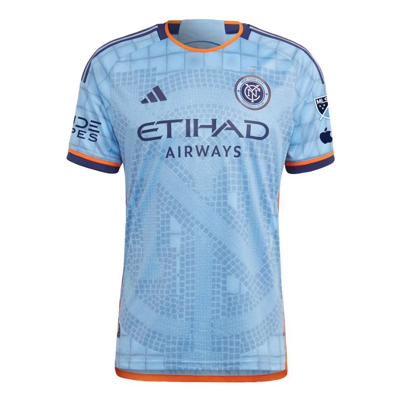 New York City FC Unisex Shirt 2023/24 Custom Jersey - Light Blue - Jersey Teams World