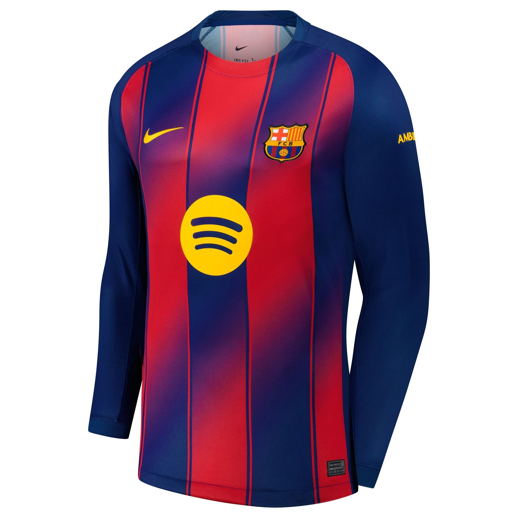 teams Pedri Barcelona 2025/26 Home Long Sleeve Soccer Shirt - Navy