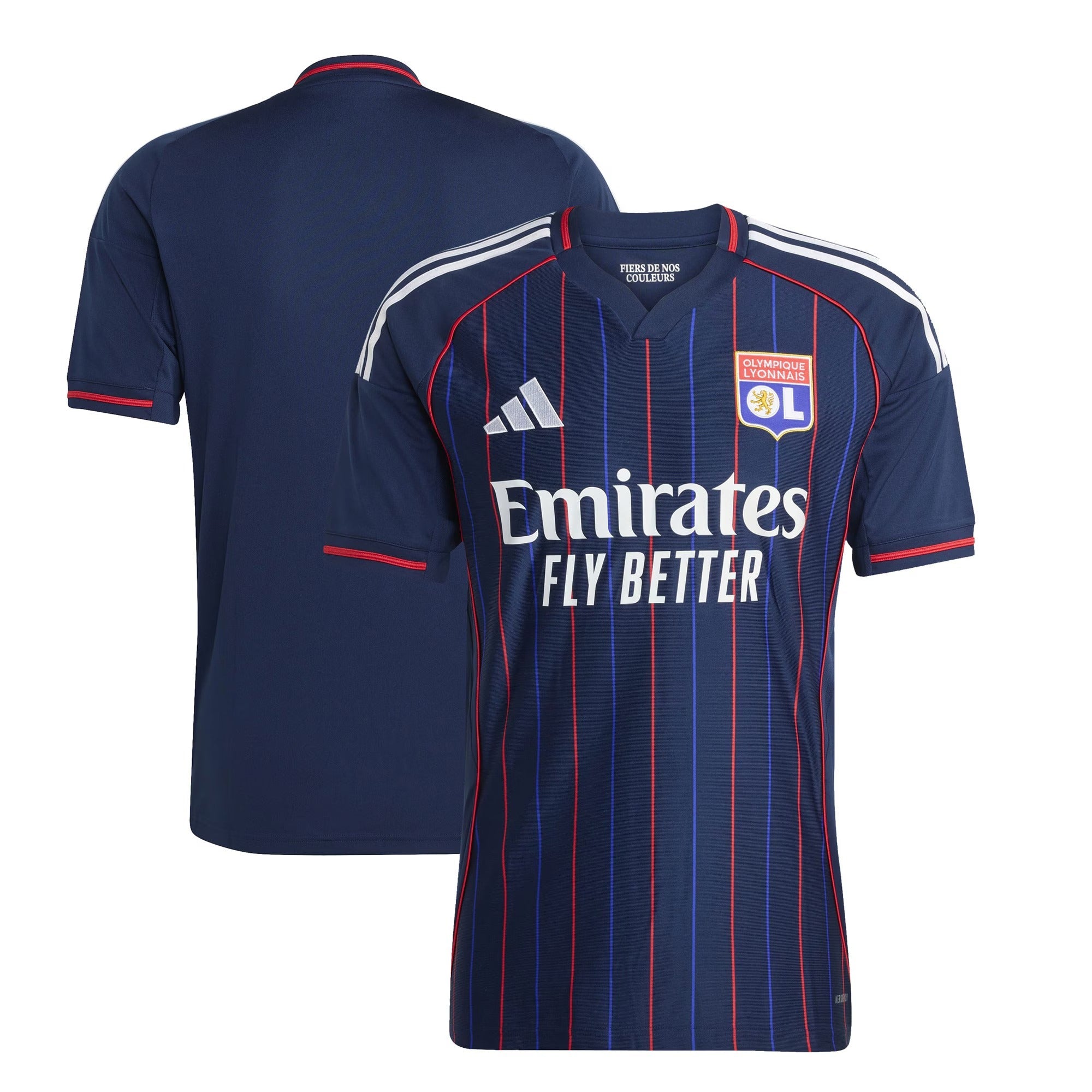 Olympique Lyonnais adidas 2025/26 Away Custom Soccer Shirt - Blue