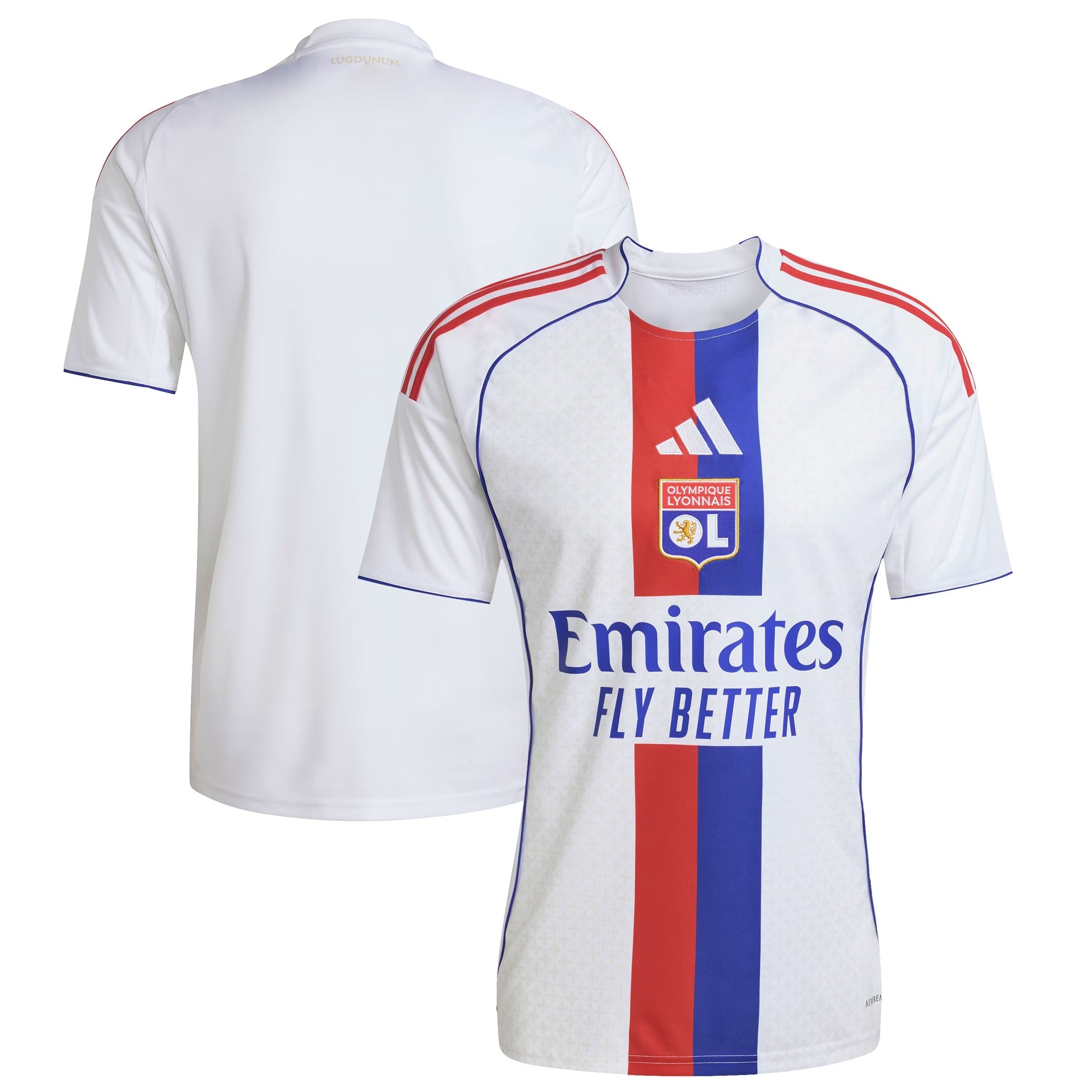 Olympique Lyonnais adidas 2025/26 Home Custom Soccer Shirt - White