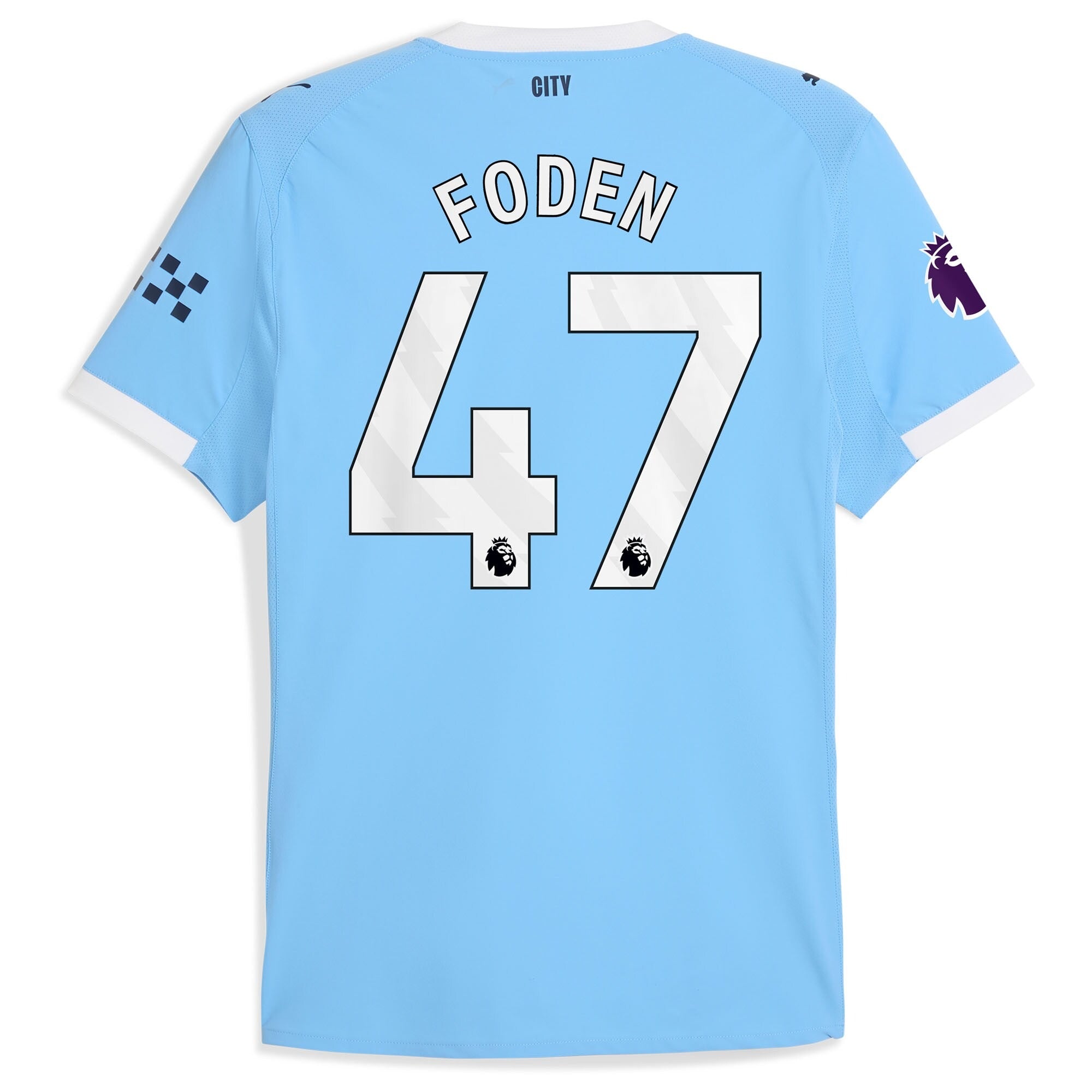 Phil Foden Manchester City Puma 2025/26 Home Player Soccer Shirt - Sky Blue