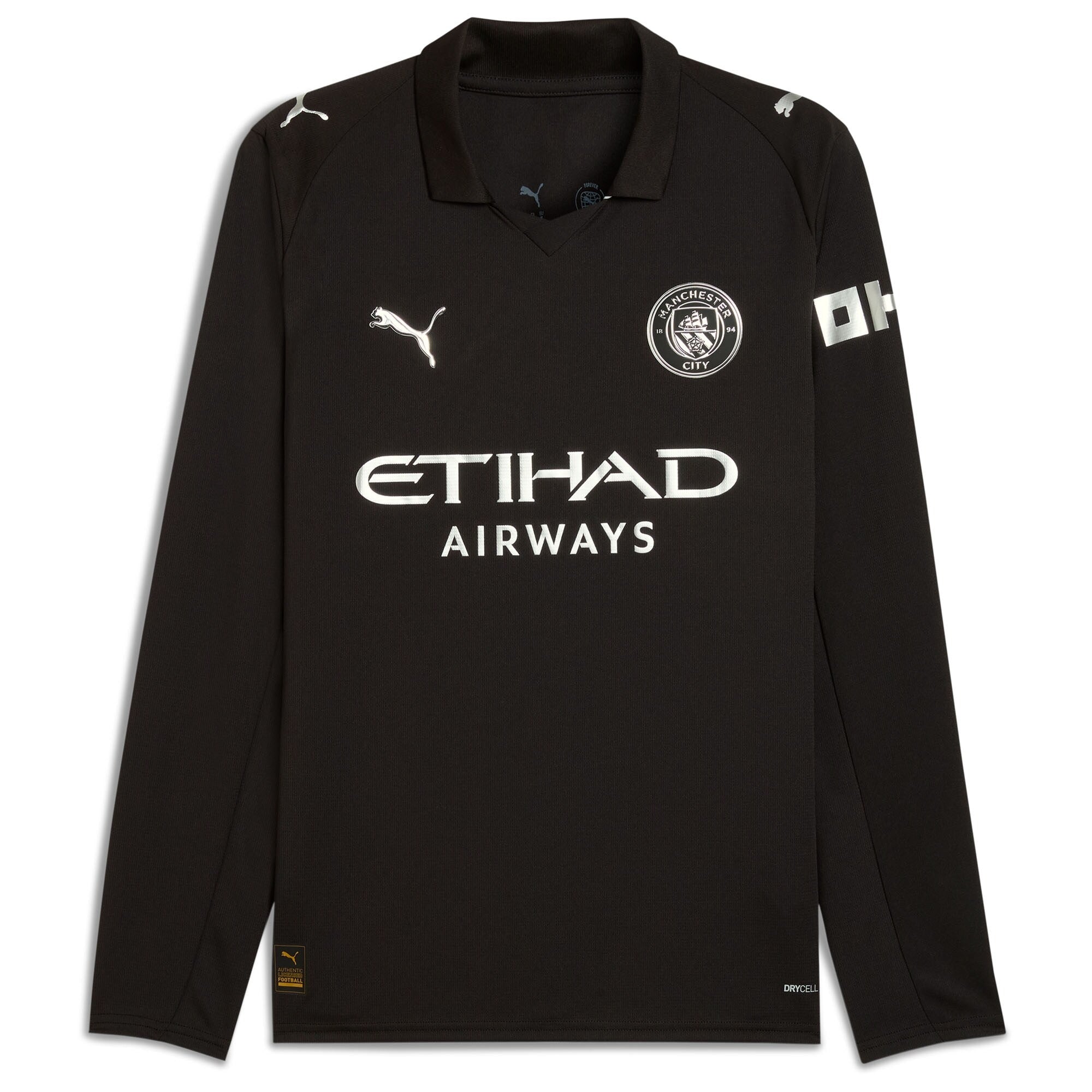 Phil Foden Manchester City Puma Away 2025/26 Long Sleeve Player Soccer Shirt - Black