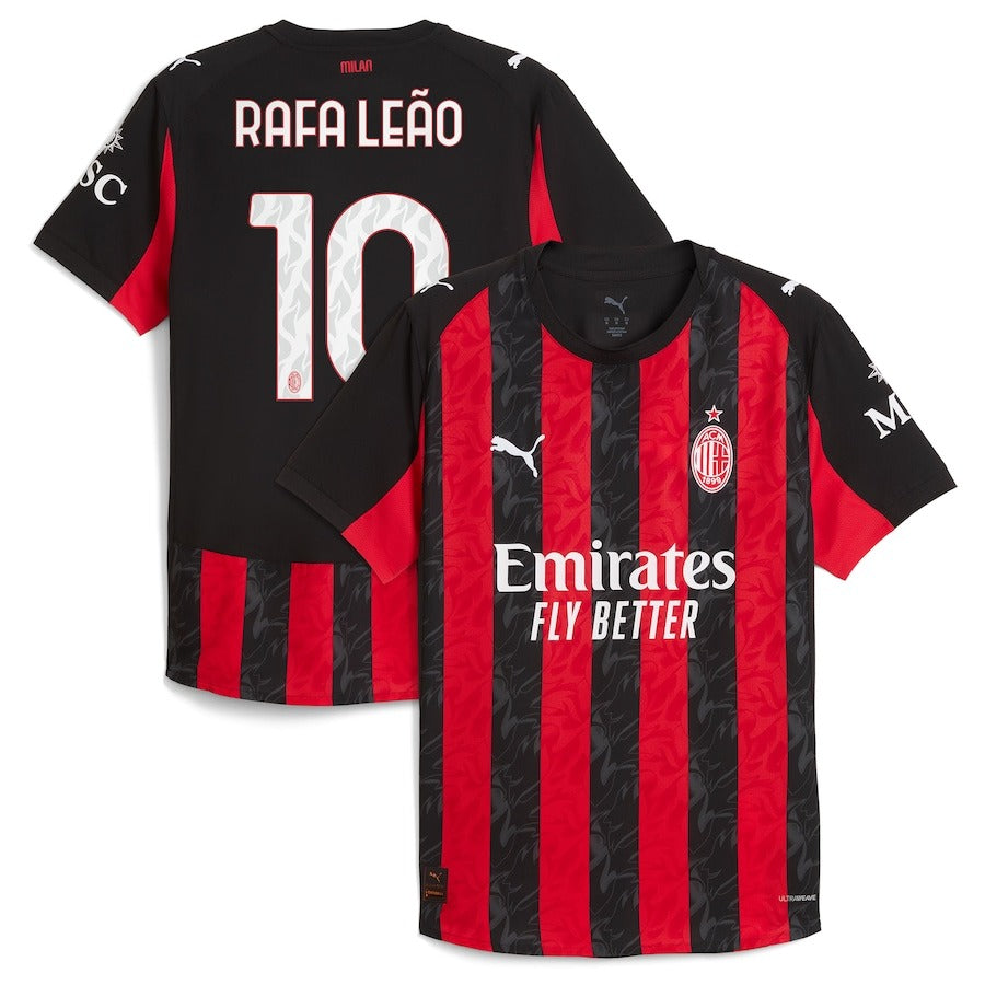 Rafael Leão AC Milan Puma 2025/26 Home Player Soccer Shirt - Red