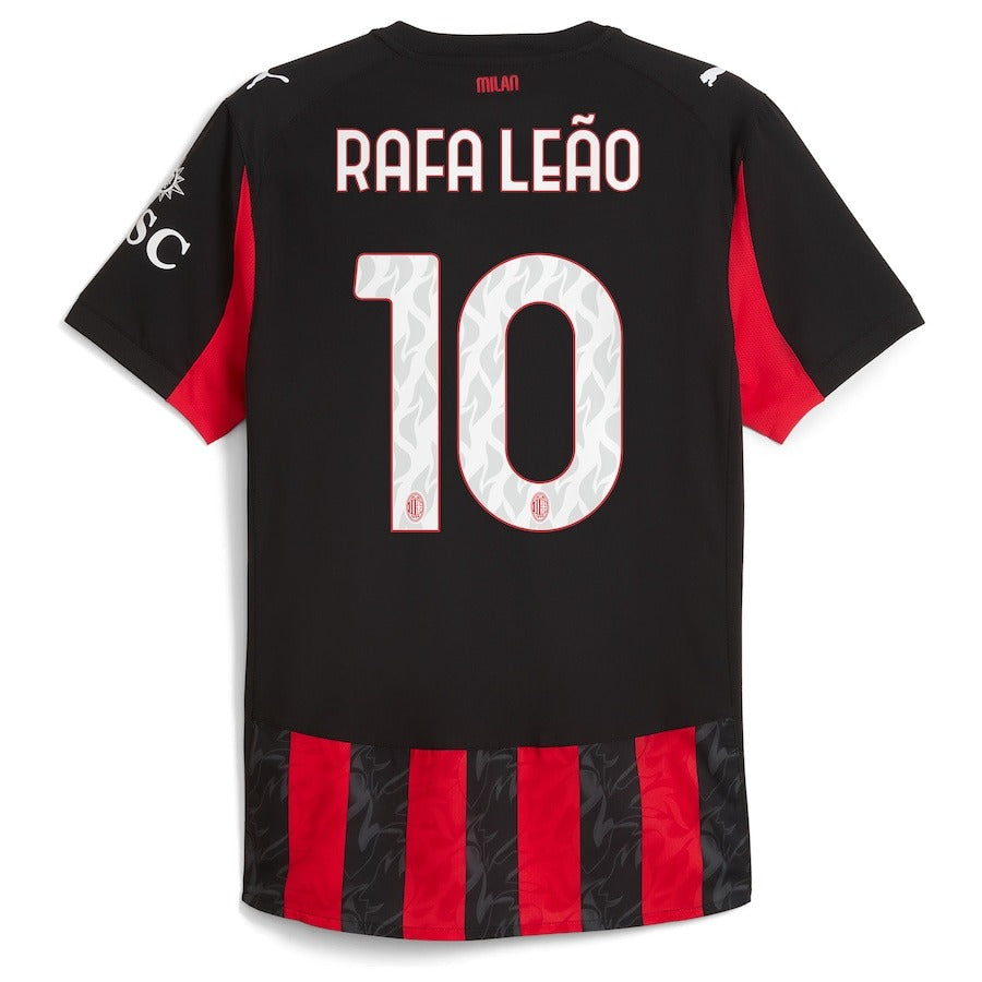 Rafael Leão AC Milan Puma 2025/26 Home Player Soccer Shirt - Red