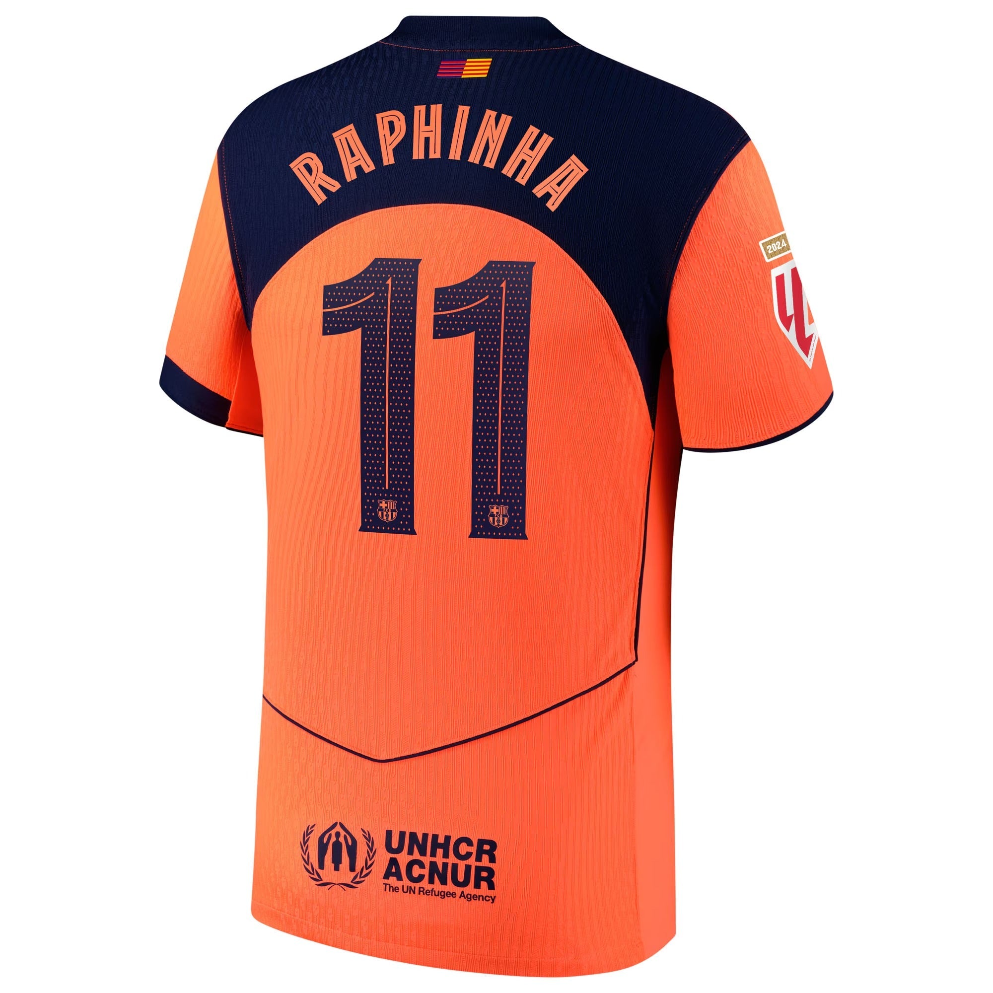 Raphinha Barcelona teams 2025/26 Third Player Soccer Shirt - Orange