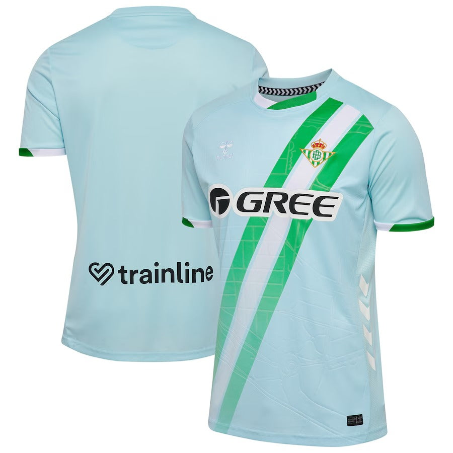 Real Betis Hummel Unisex Away 2025/26 Customized Soccer Shirt - Light Blue