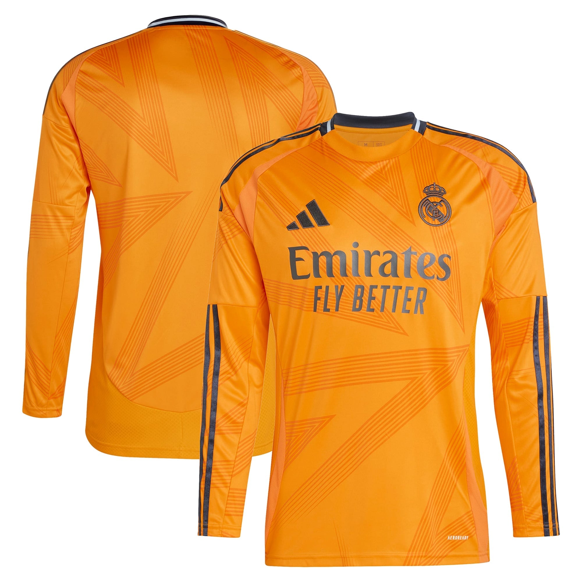 Real Madrid 2024/25 Away Long Sleeve Shirt - Orange