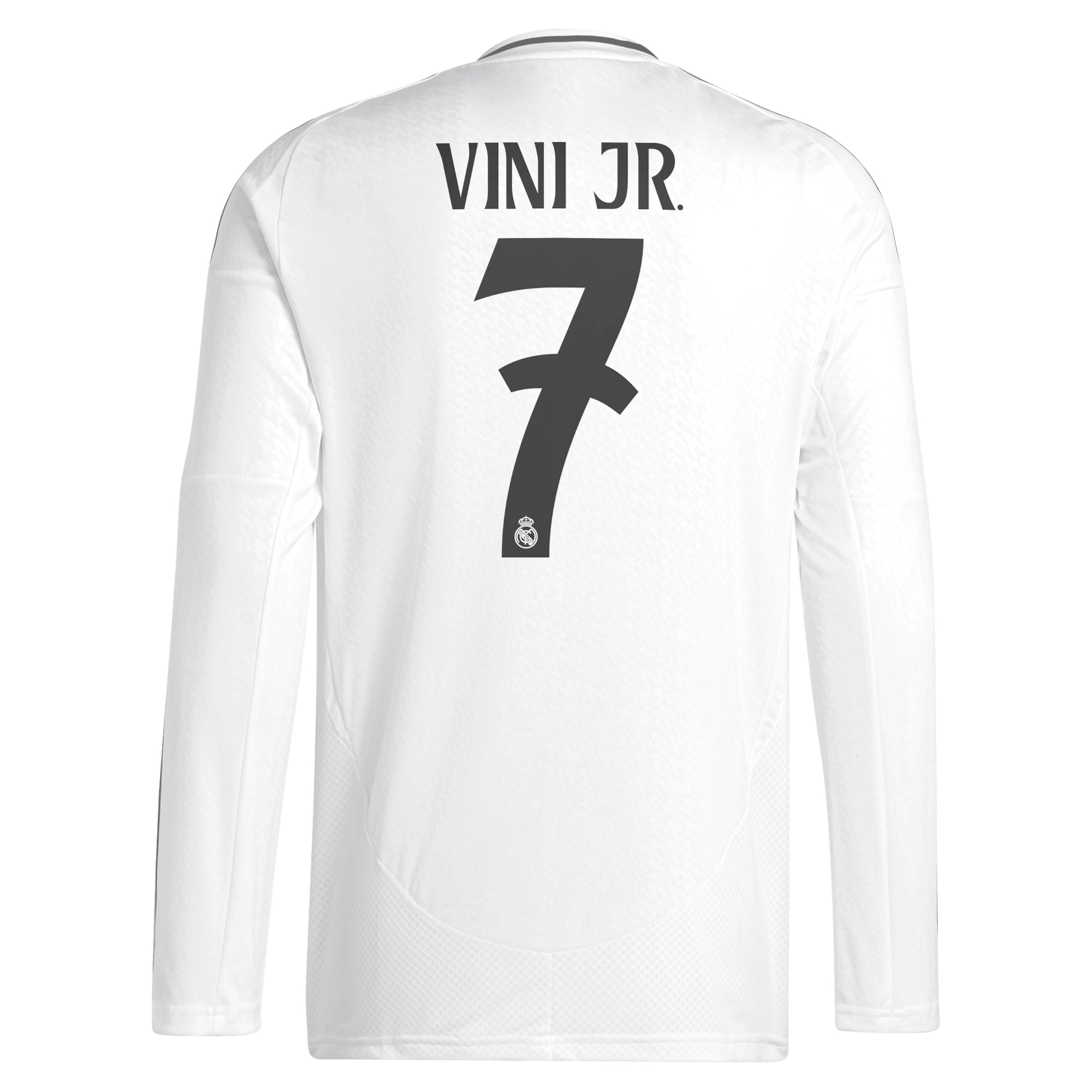 Real Madrid 2024/25 Home Long Sleeve Player Vini Jr. 7 Shirt - White