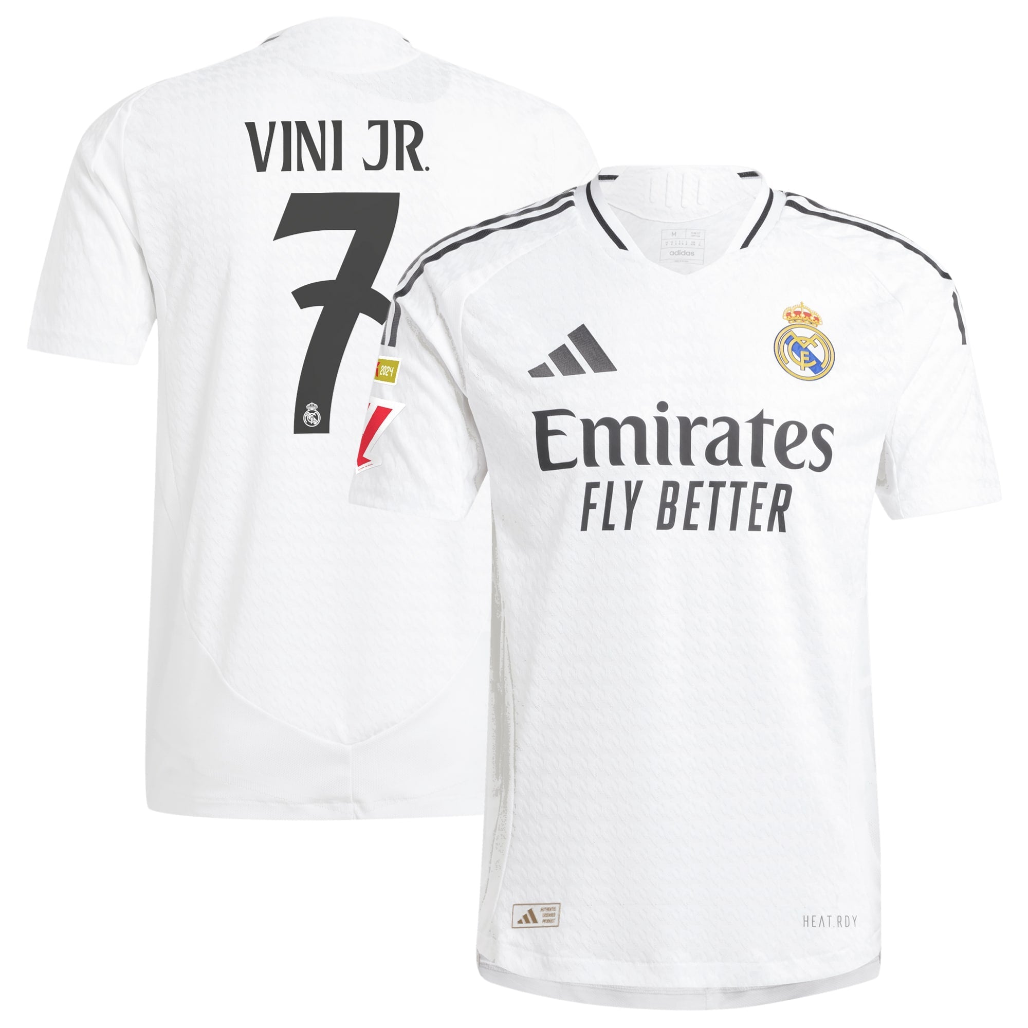 Real Madrid 2024/25 Home Vini Jr. 7 Player Shirt - White