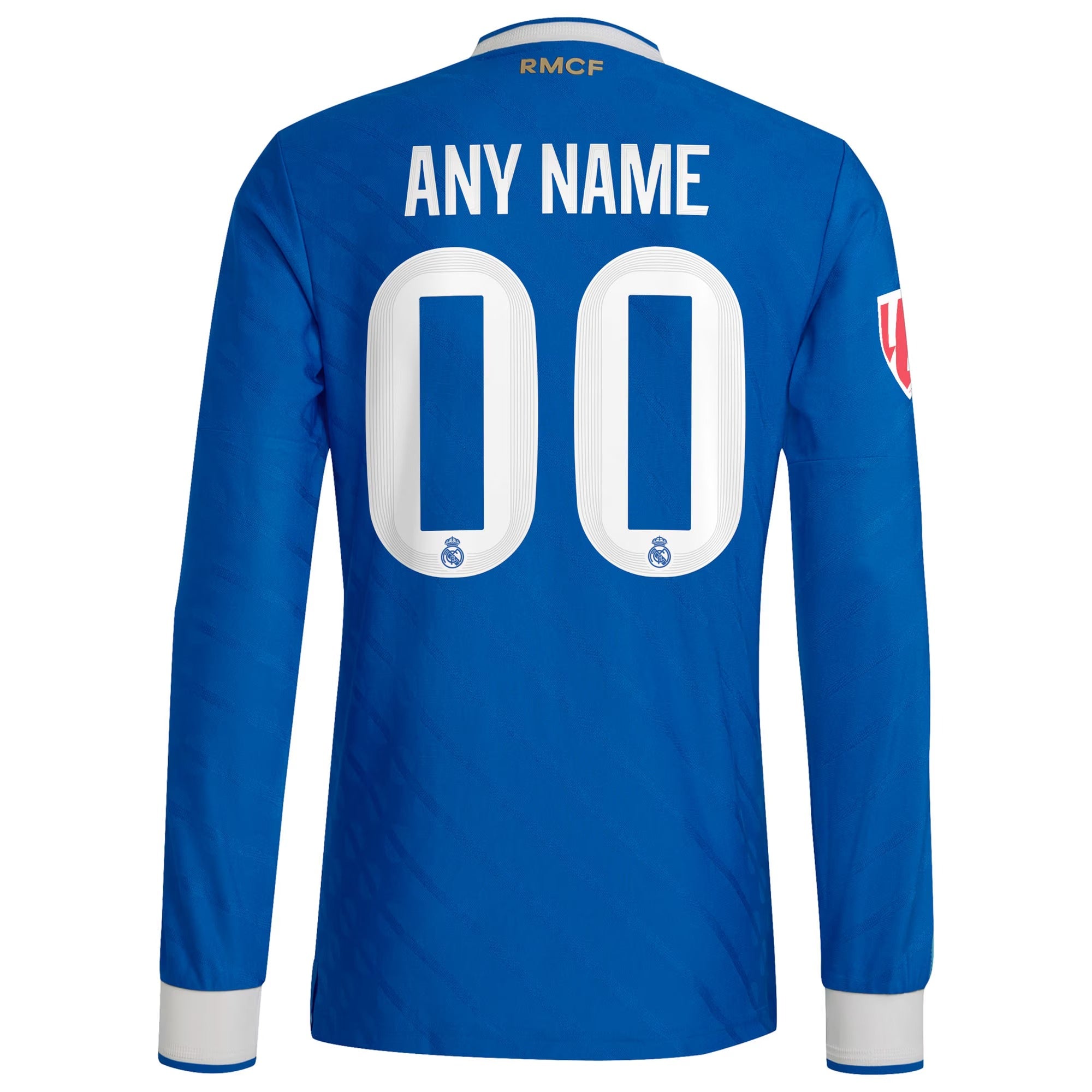 Real Madrid adidas 2025/26 Third Long Sleeve Custom Soccer Shirt - Blue
