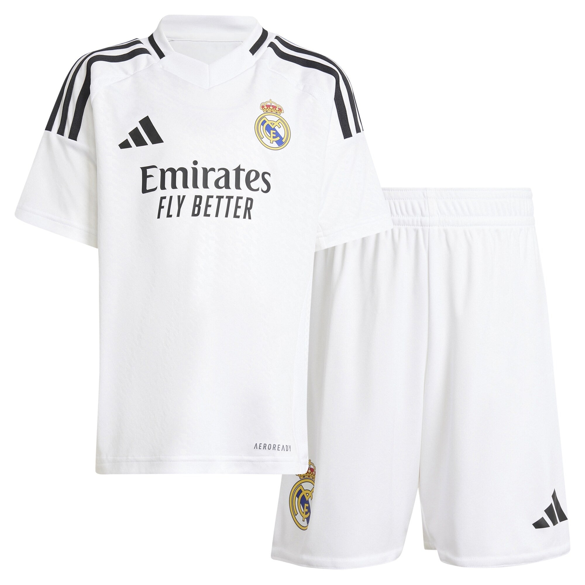 Real Madrid Toddler 2024/25 Home Mini Kit - White