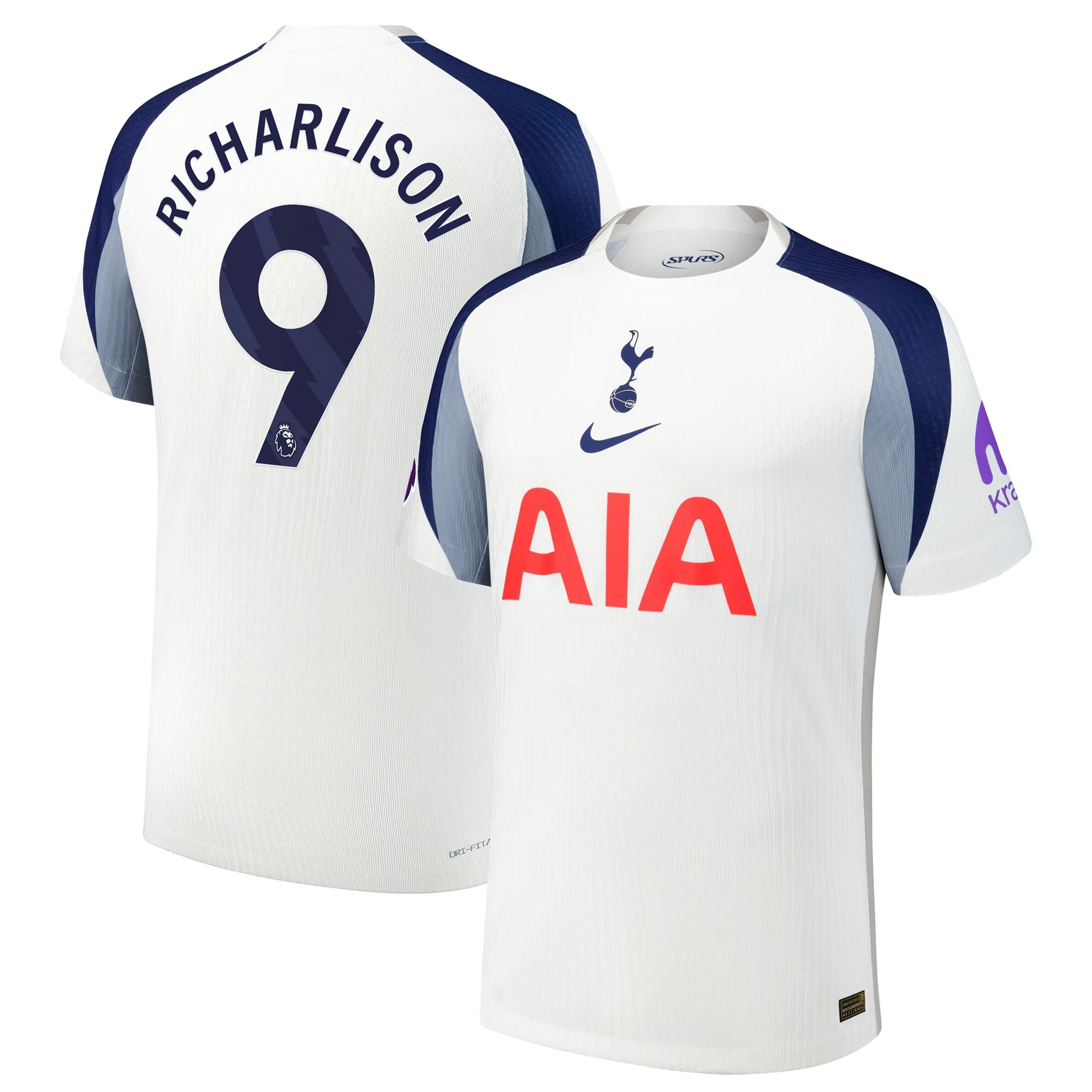 Richarlison Tottenham Hotspur teams 2025/26 Home Player Soccer Shirt - White