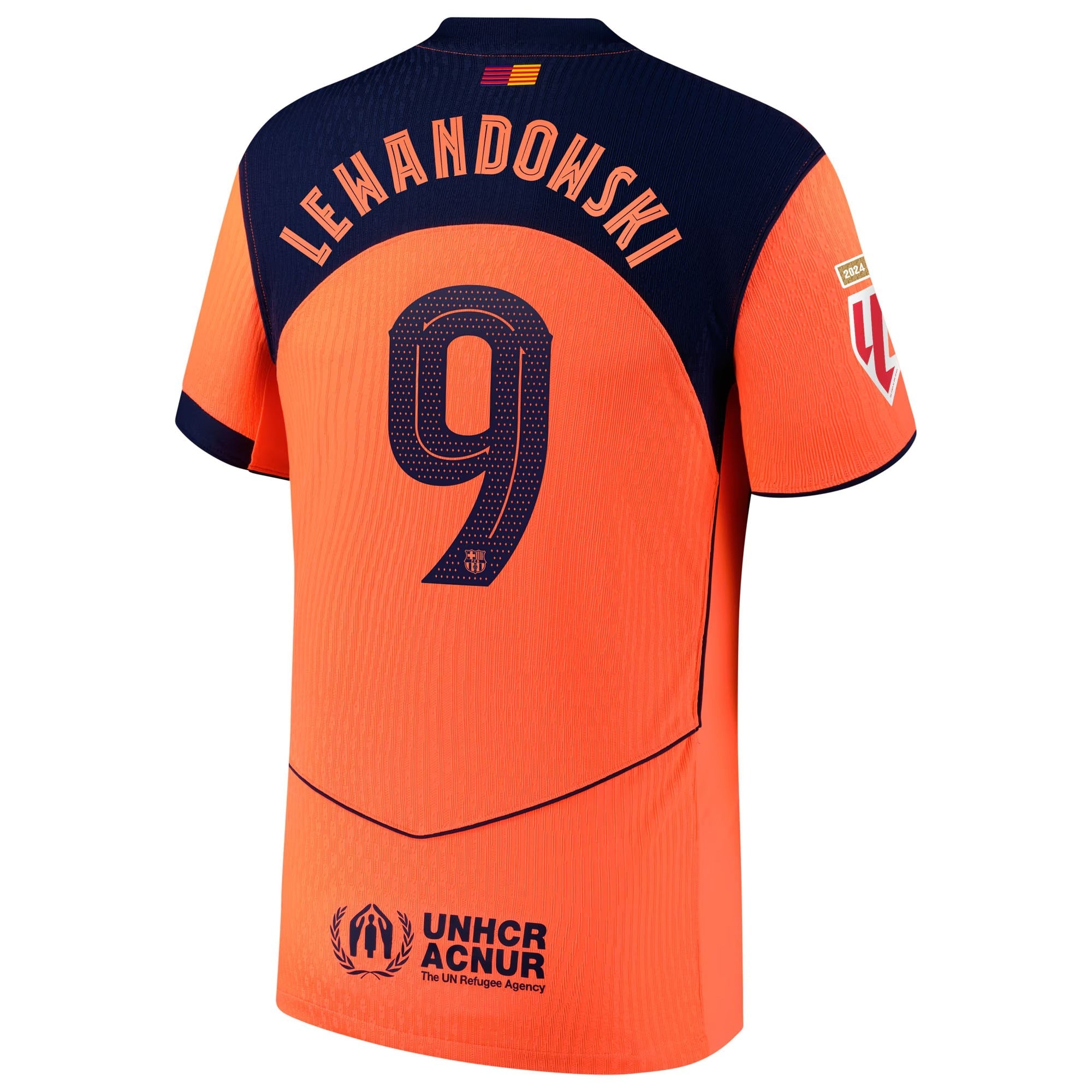 Robert Lewandowski Barcelona teams 2025/26 Third Player Soccer Shirt - Orange
