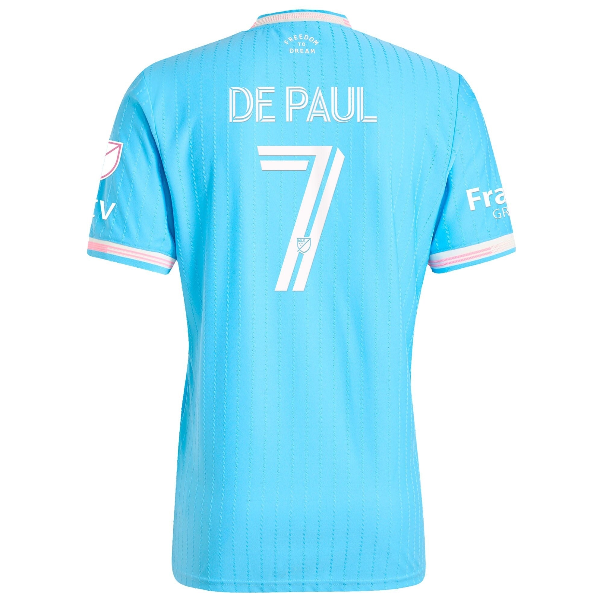 Rodrigo De Paul Inter Miami CF adidas Originals 2025 Third Player Soccer Shirt - Blue