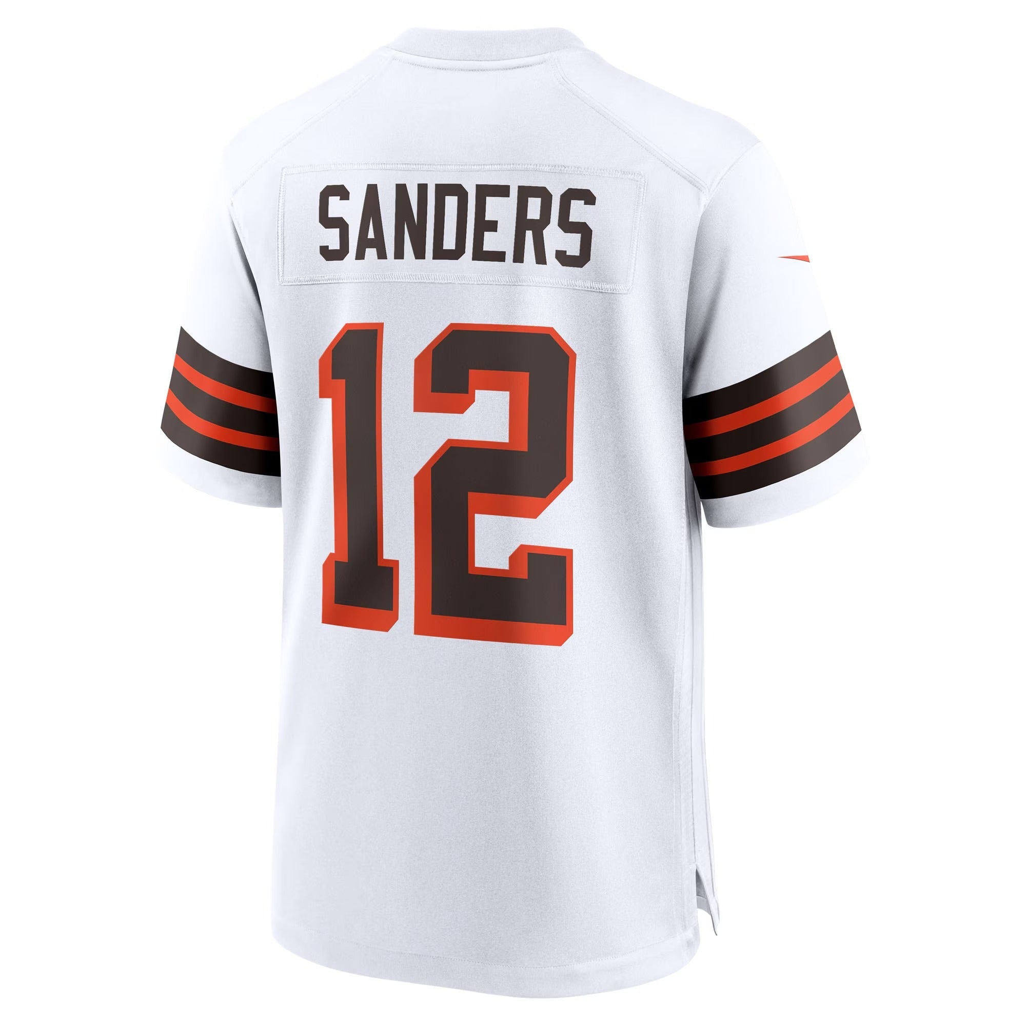 Shedeur Sanders Cleveland Browns Authentic teams 2025 NFL Draft 2nd Alternate Game Soccer Shirt - White