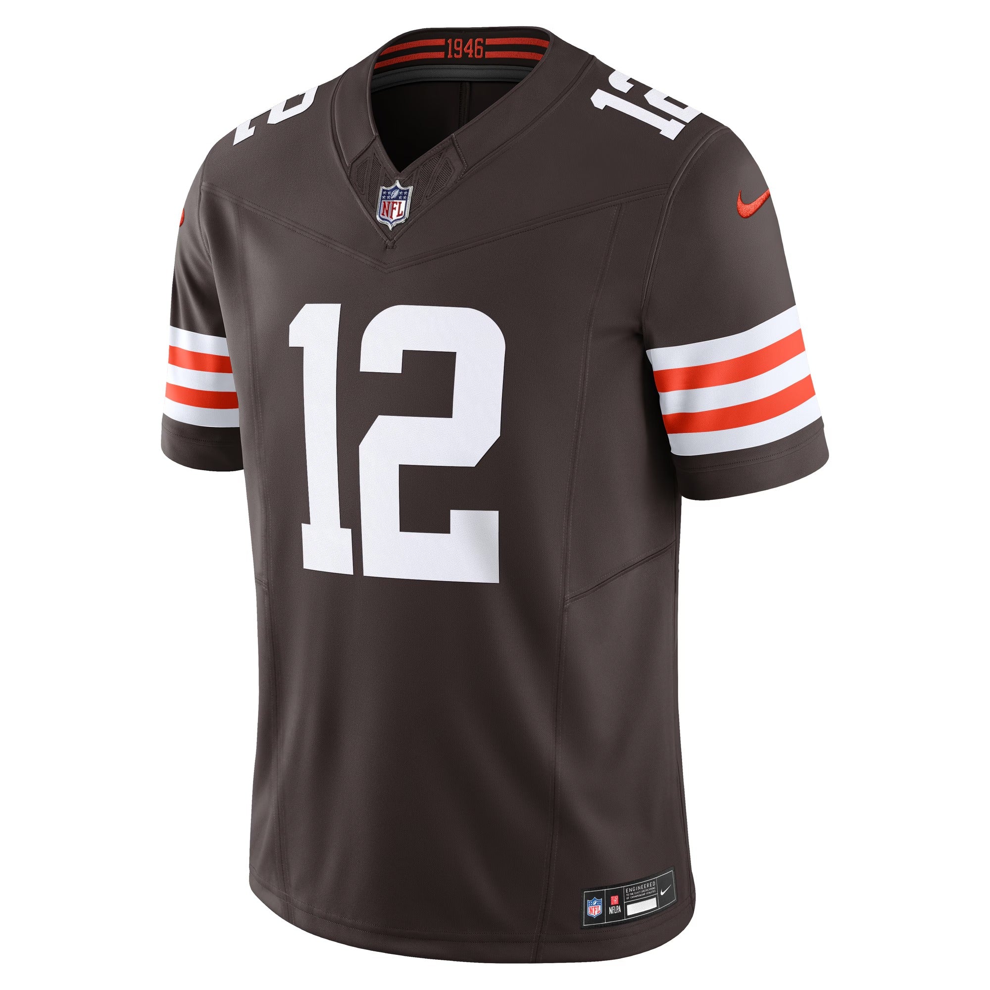 Cleveland Browns Shedeur Sanders Authentic Nike Limited Vapor F.U.S.E. Jersey – Brown